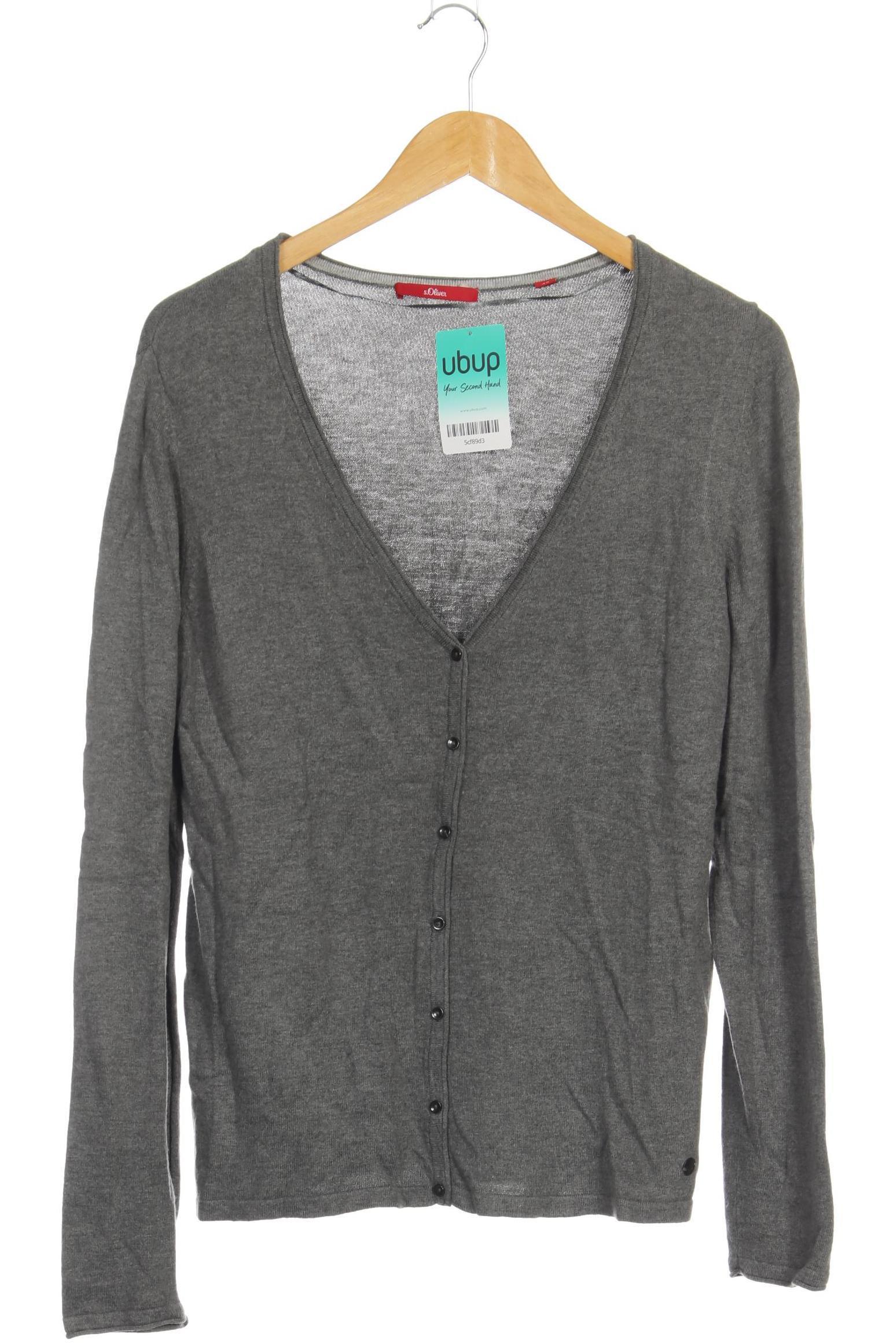 

s.Oliver Damen Strickjacke, grau, Gr. 42