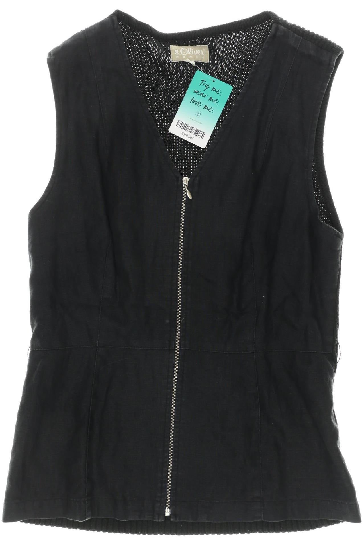 

s.Oliver Damen Weste, schwarz, Gr. 40