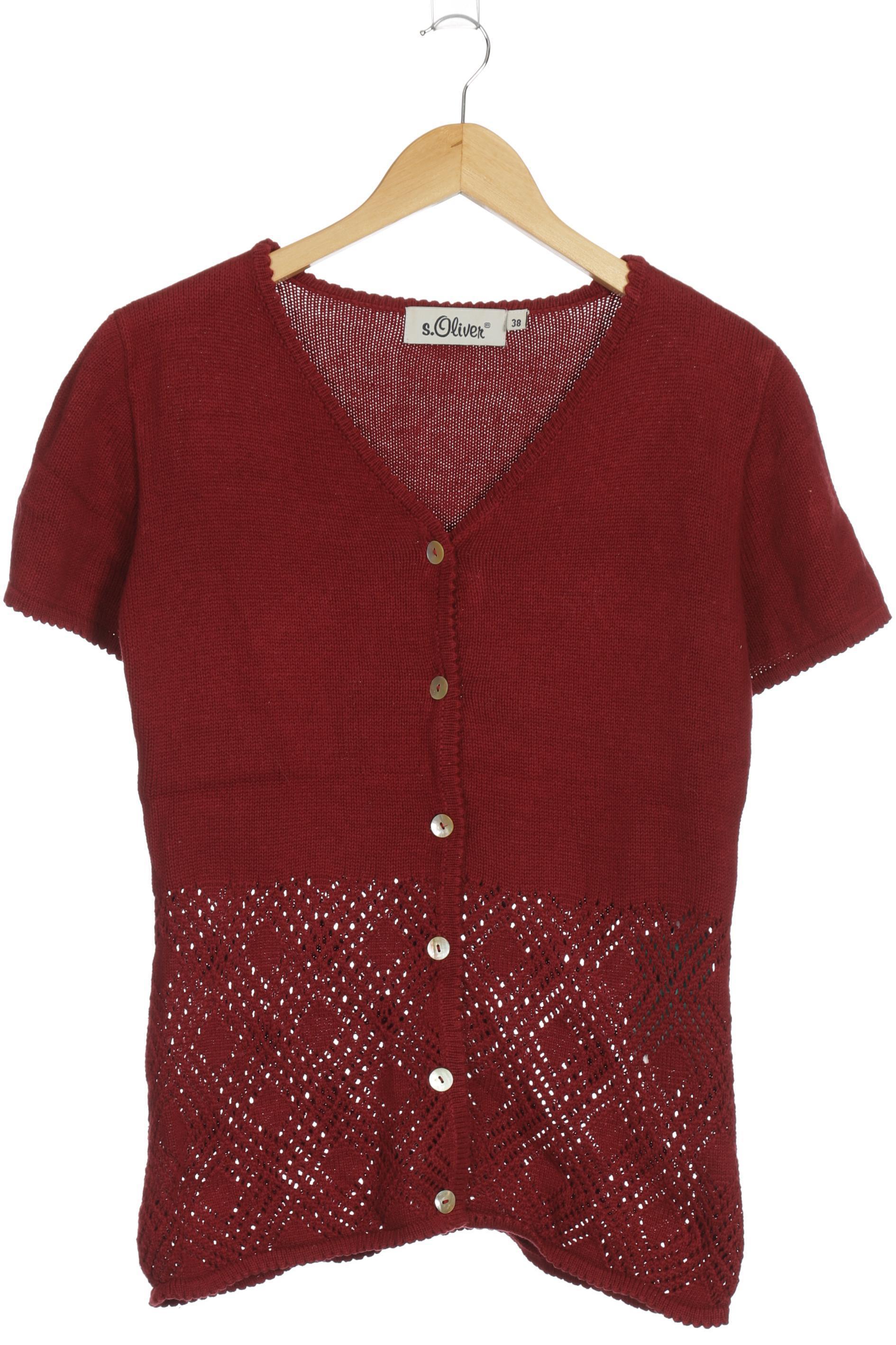 

s.Oliver Damen Strickjacke, rot, Gr. 38