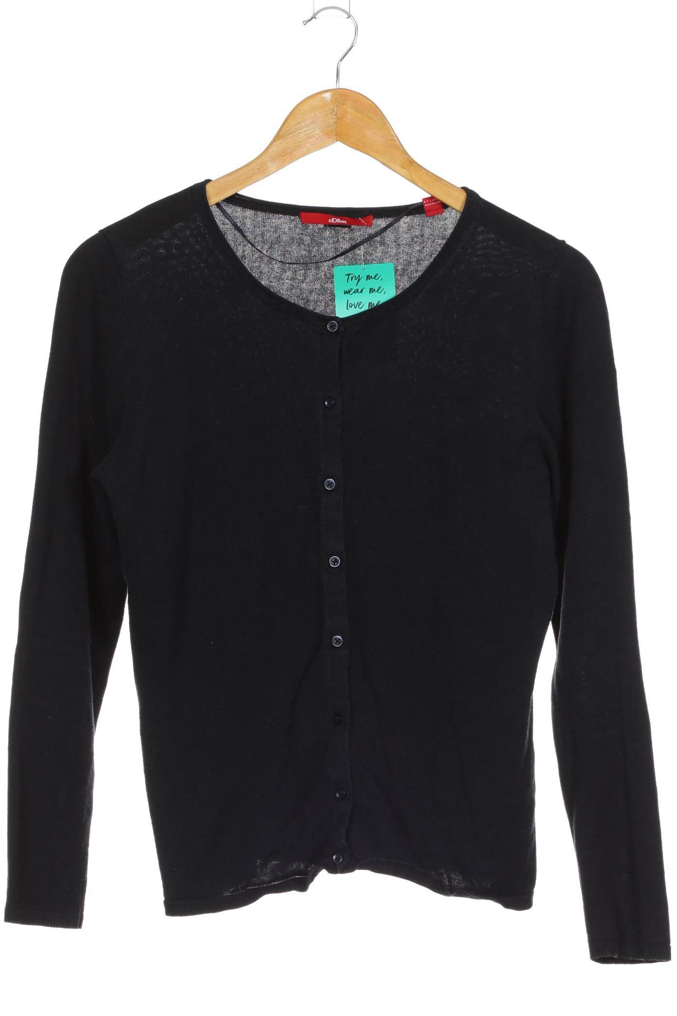 

s.Oliver Damen Strickjacke, blau, Gr. 40