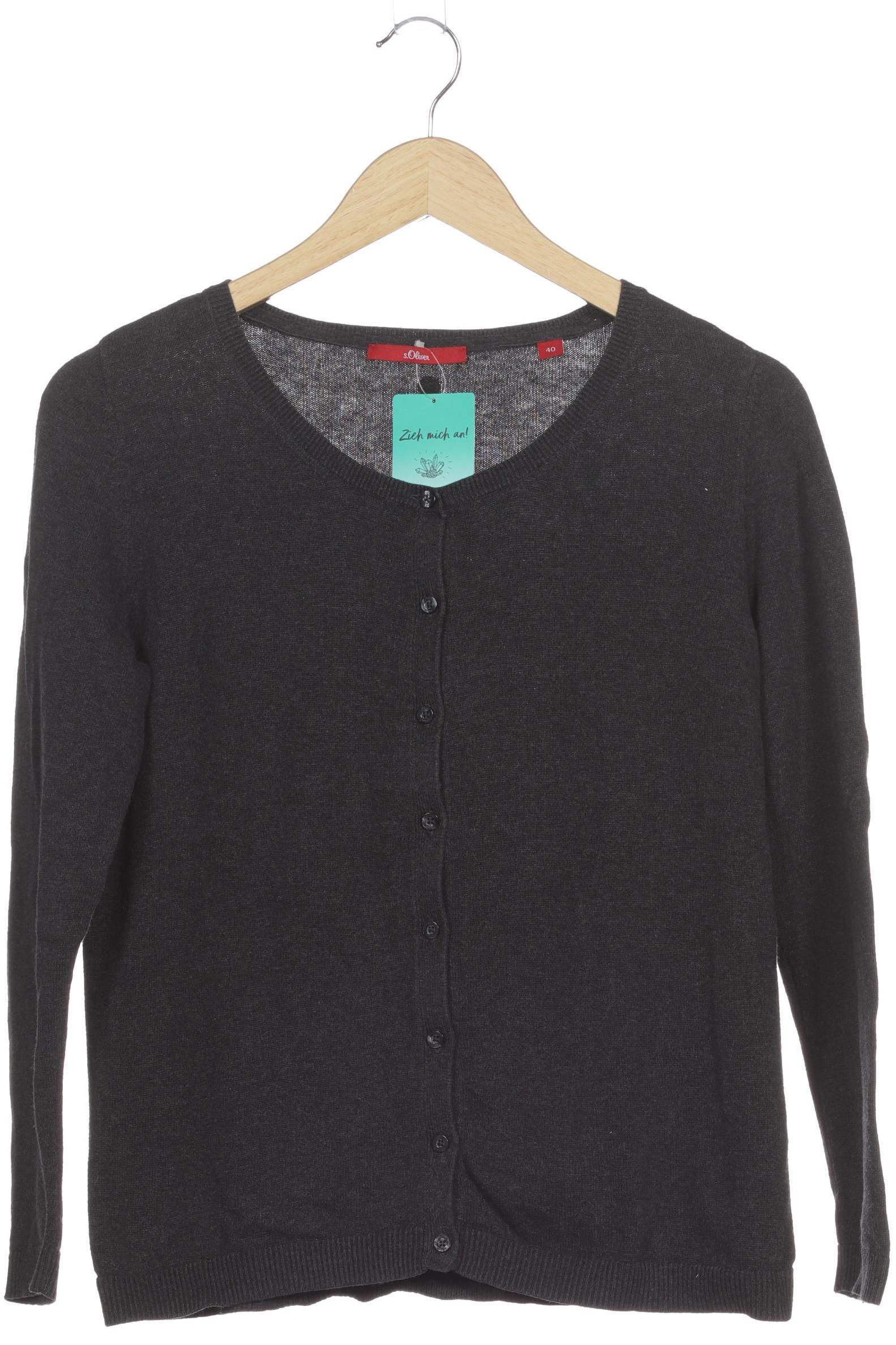 

s.Oliver Damen Strickjacke, grau, Gr. 40