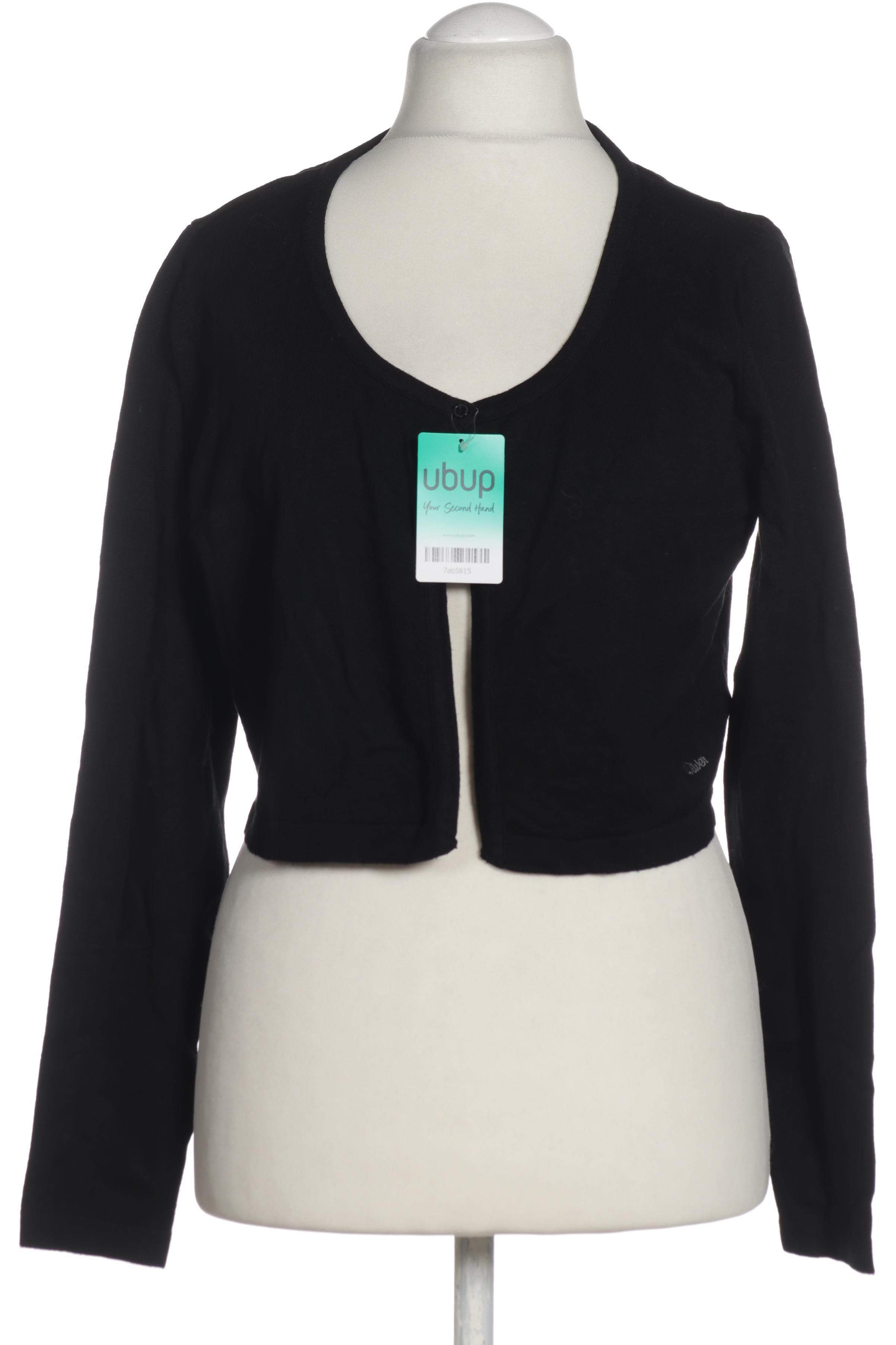 

s.Oliver Damen Strickjacke, schwarz, Gr. 44