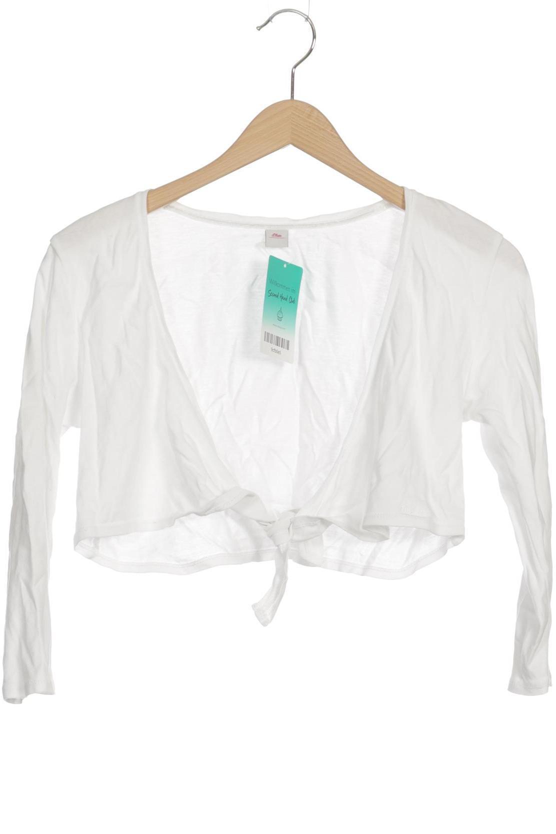 

s.Oliver Damen Strickjacke, weiß, Gr. 36