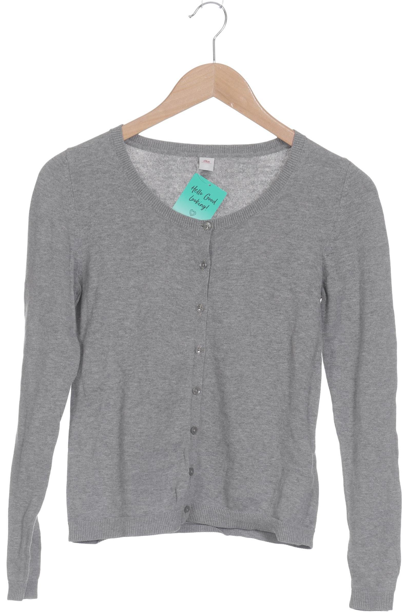 

s.Oliver Damen Strickjacke, grau, Gr. 34