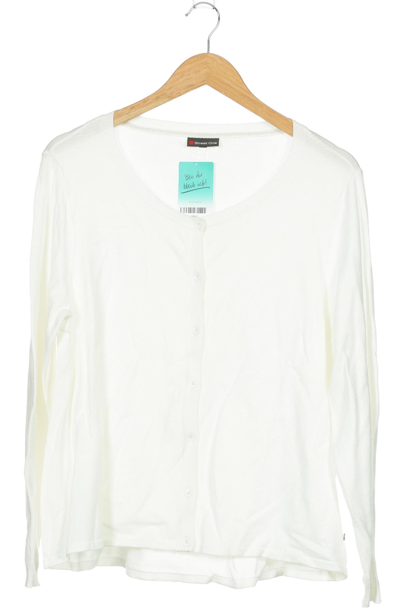 

s.Oliver Damen Strickjacke, weiß, Gr. 42