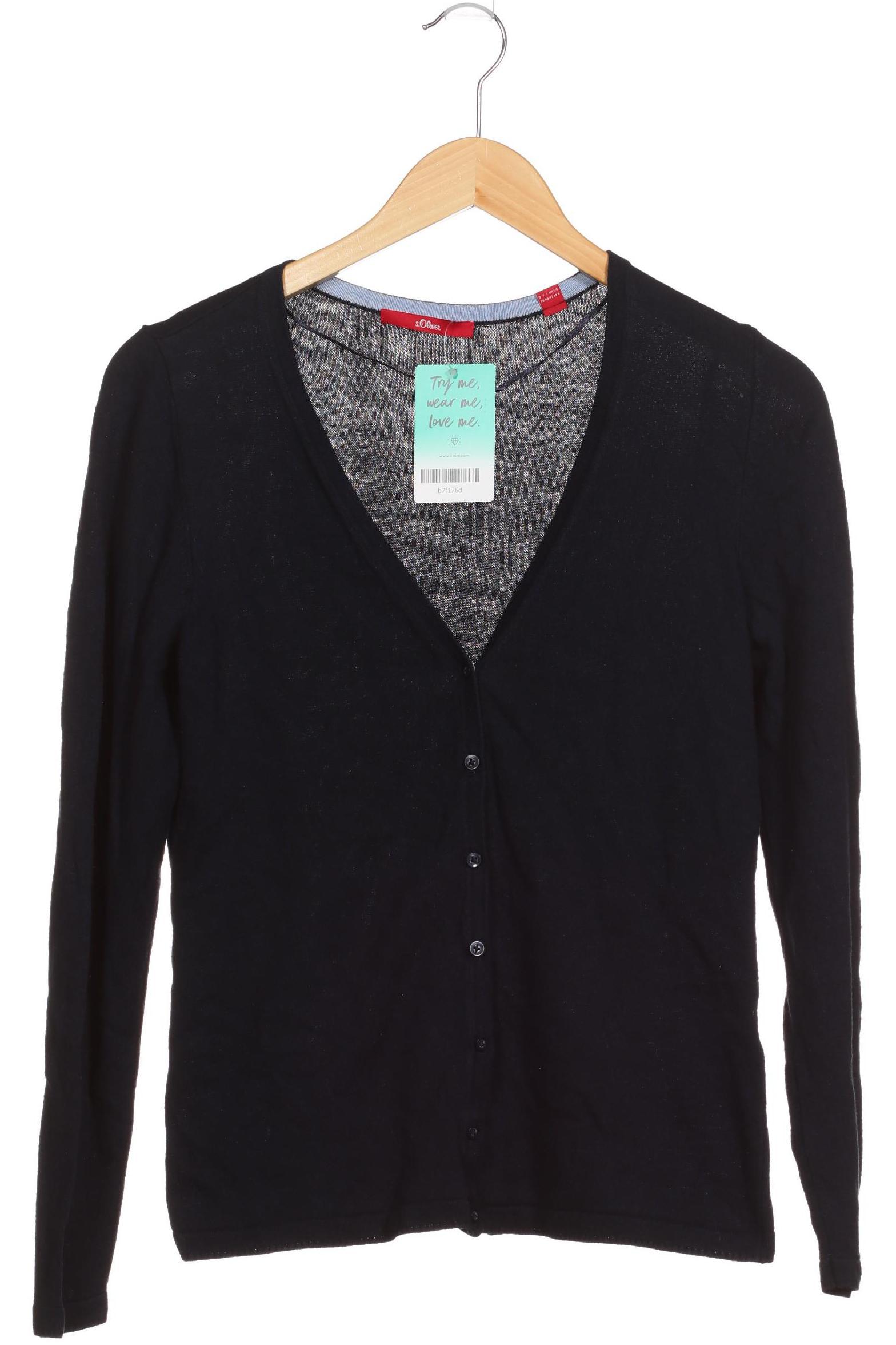 

s.Oliver Damen Strickjacke, blau, Gr. 38