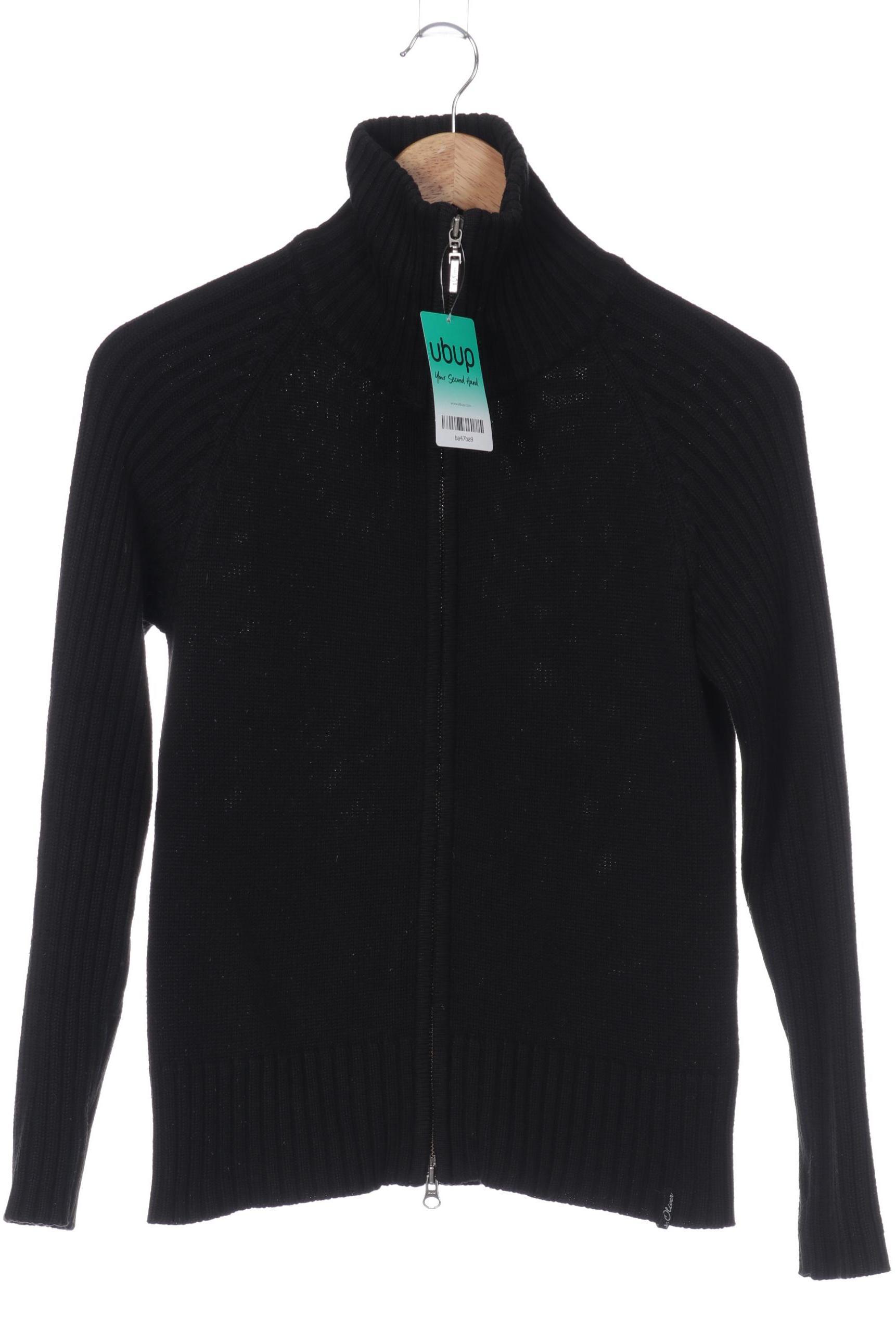 

s.Oliver Damen Strickjacke, schwarz, Gr. 38