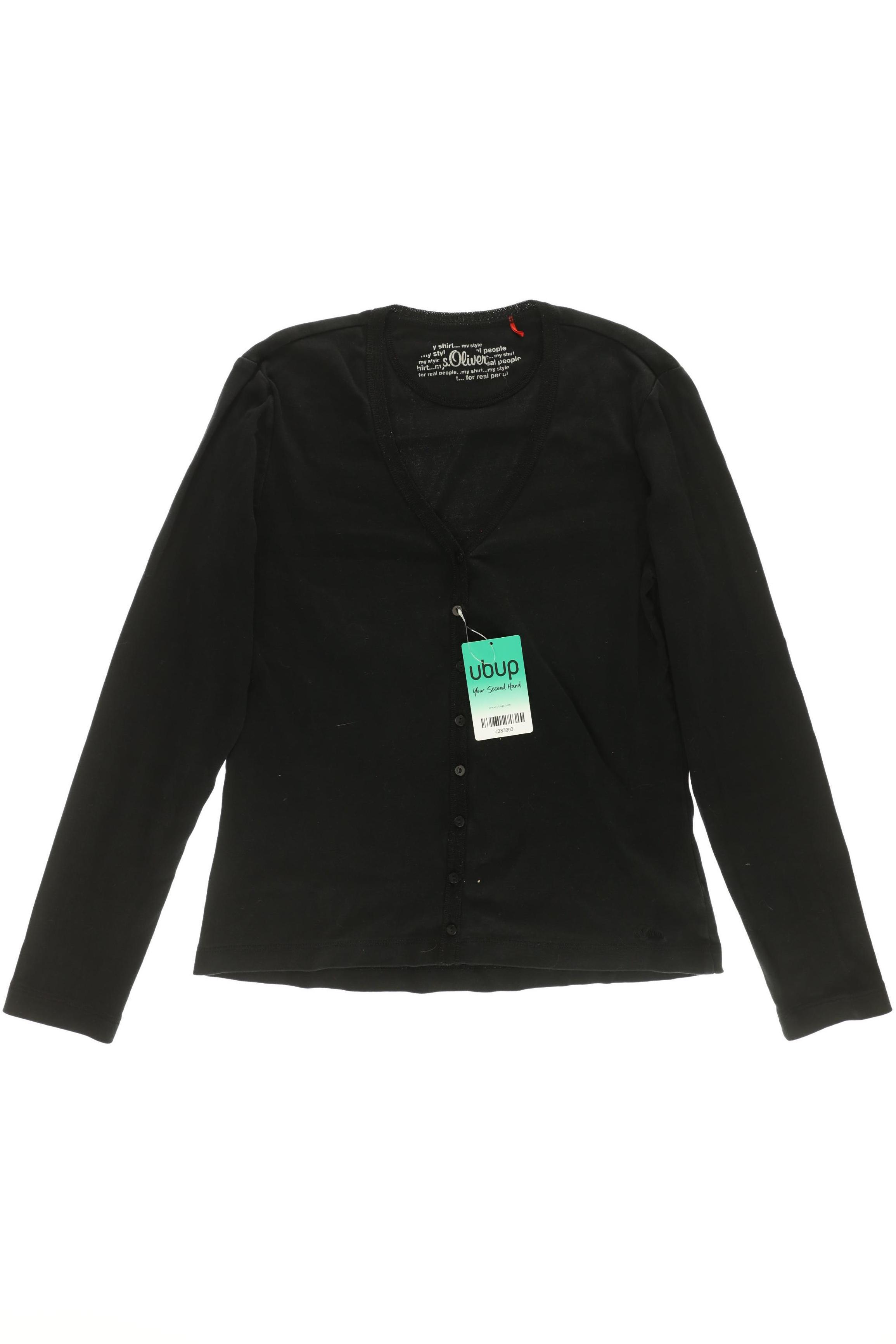 

s.Oliver Damen Strickjacke, schwarz, Gr. 38