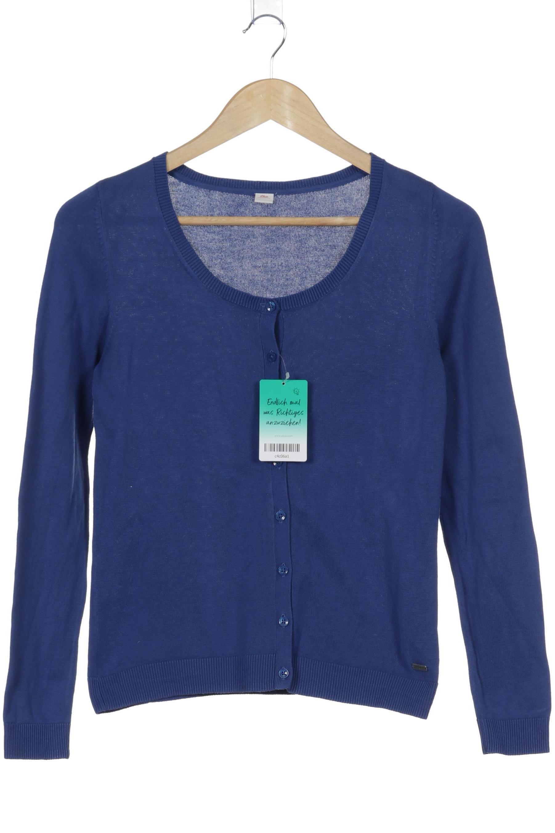 

s.Oliver Damen Strickjacke, blau, Gr. 34