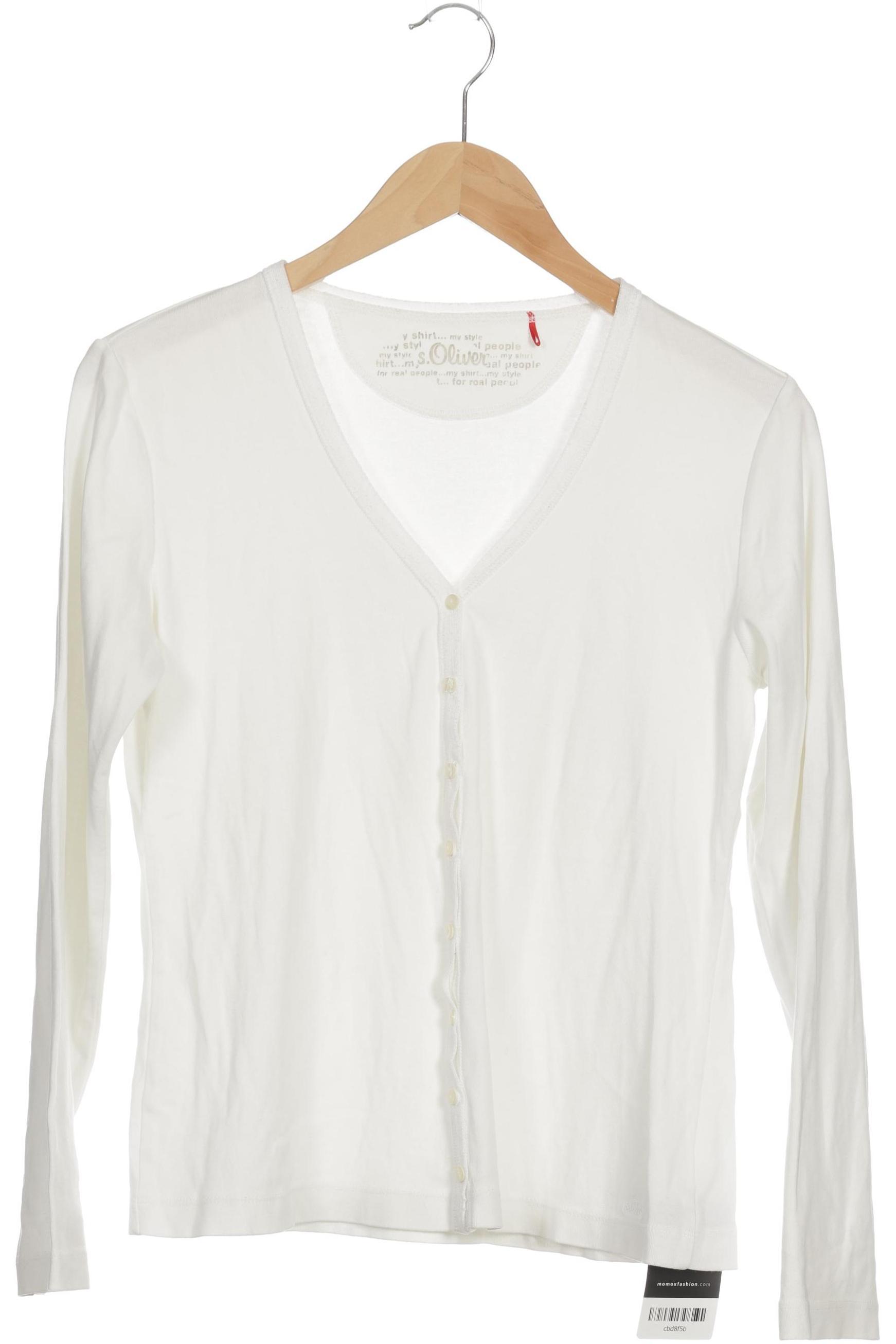 

s.Oliver Damen Strickjacke, weiß, Gr.