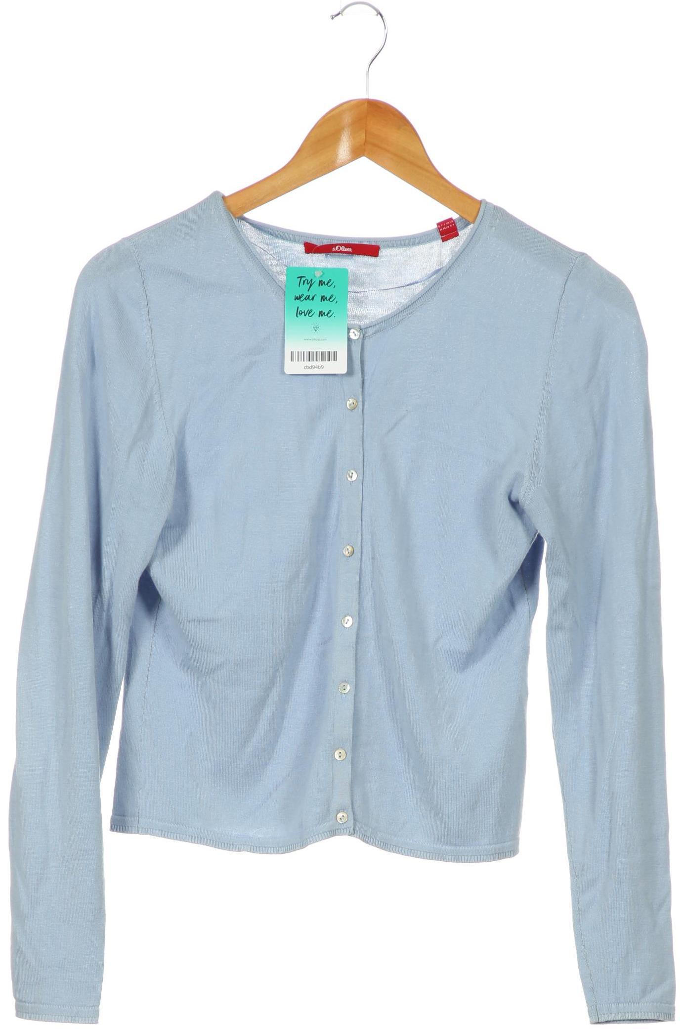 

s.Oliver Damen Strickjacke, blau, Gr. 34