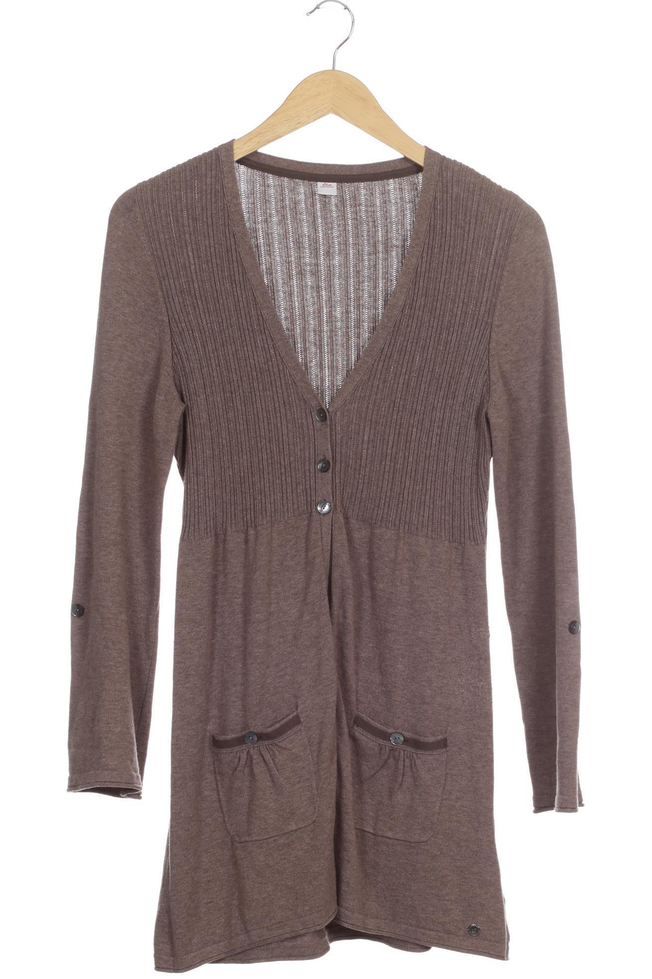 

s.Oliver Damen Strickjacke, braun, Gr. 40
