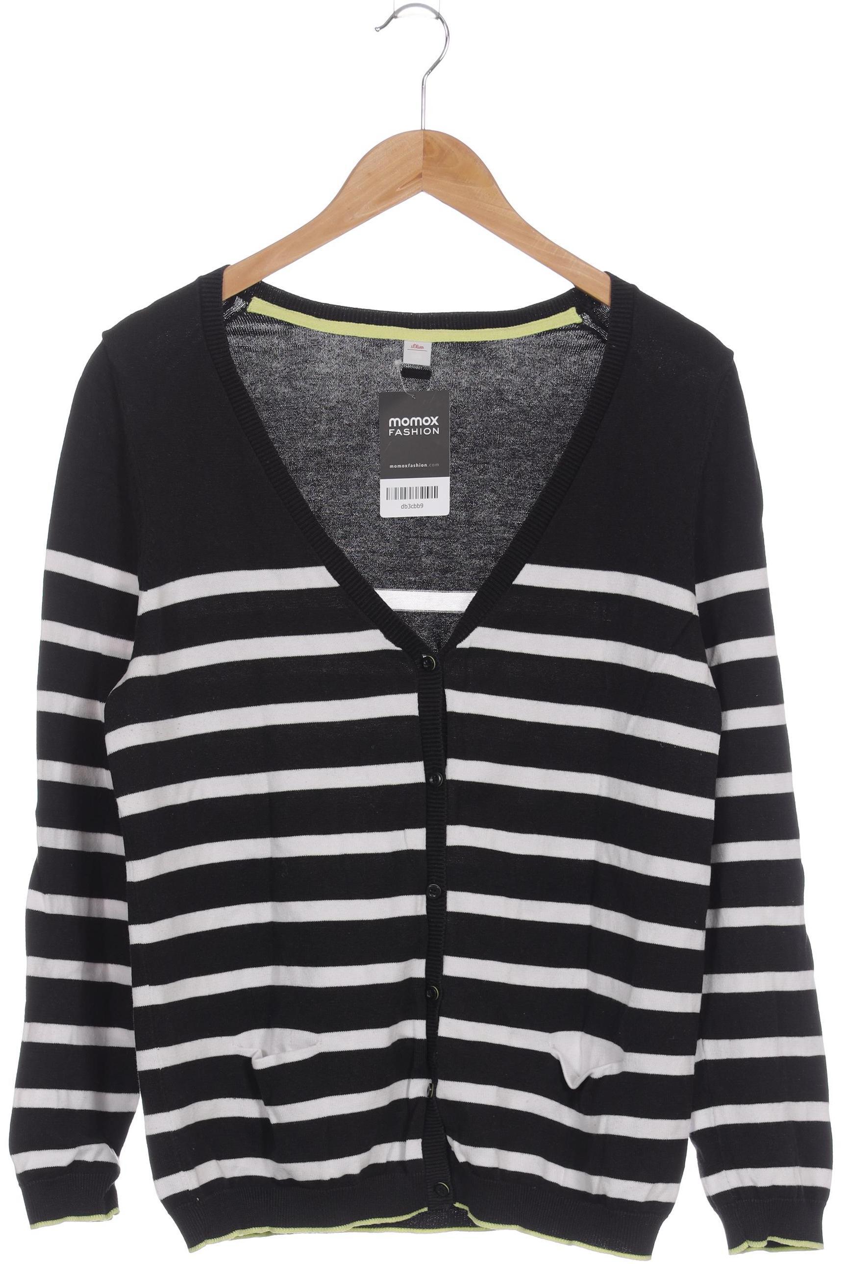 

s.Oliver Damen Strickjacke, schwarz, Gr. 44