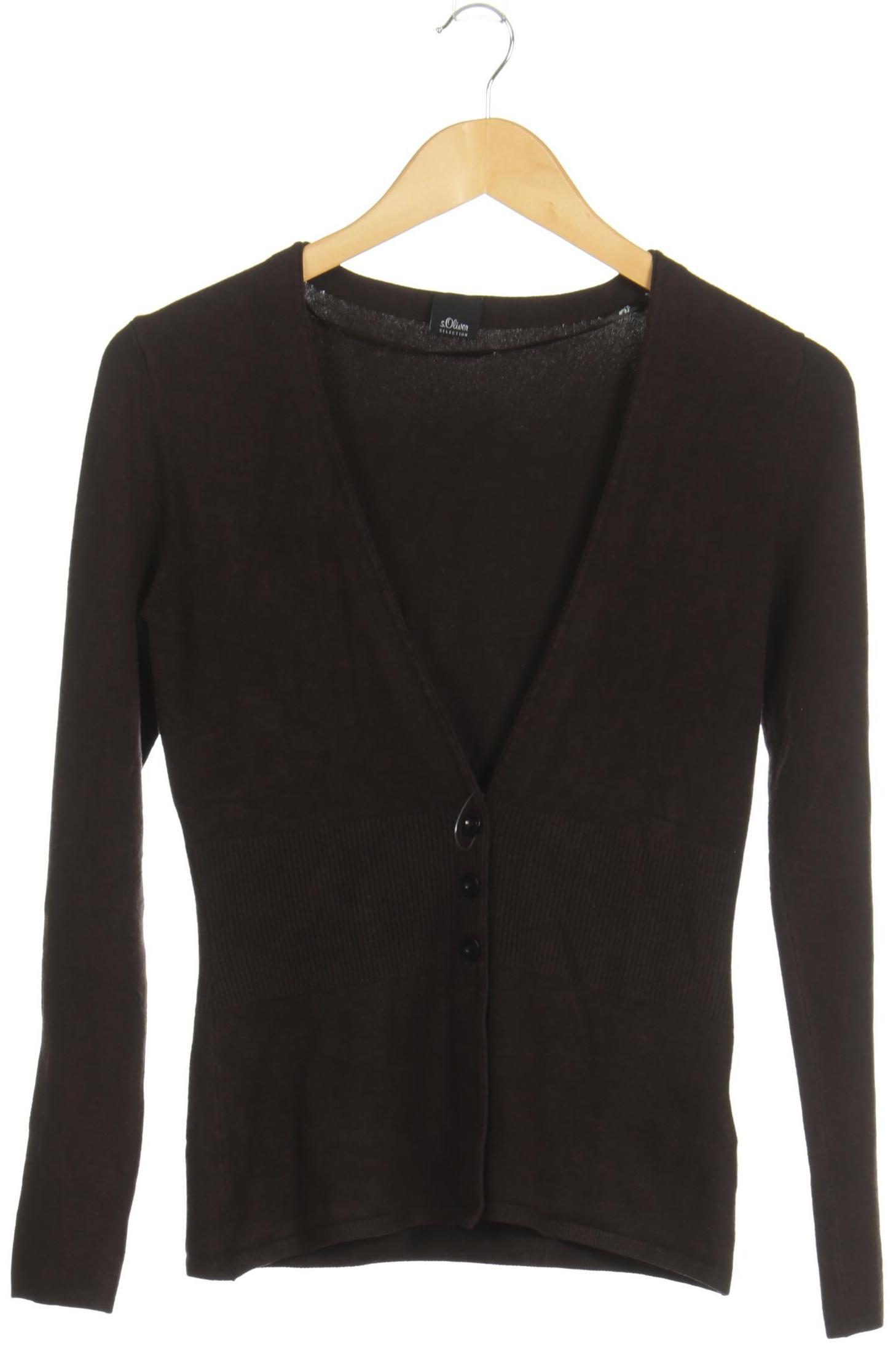 

s.Oliver Damen Strickjacke, braun, Gr. 34