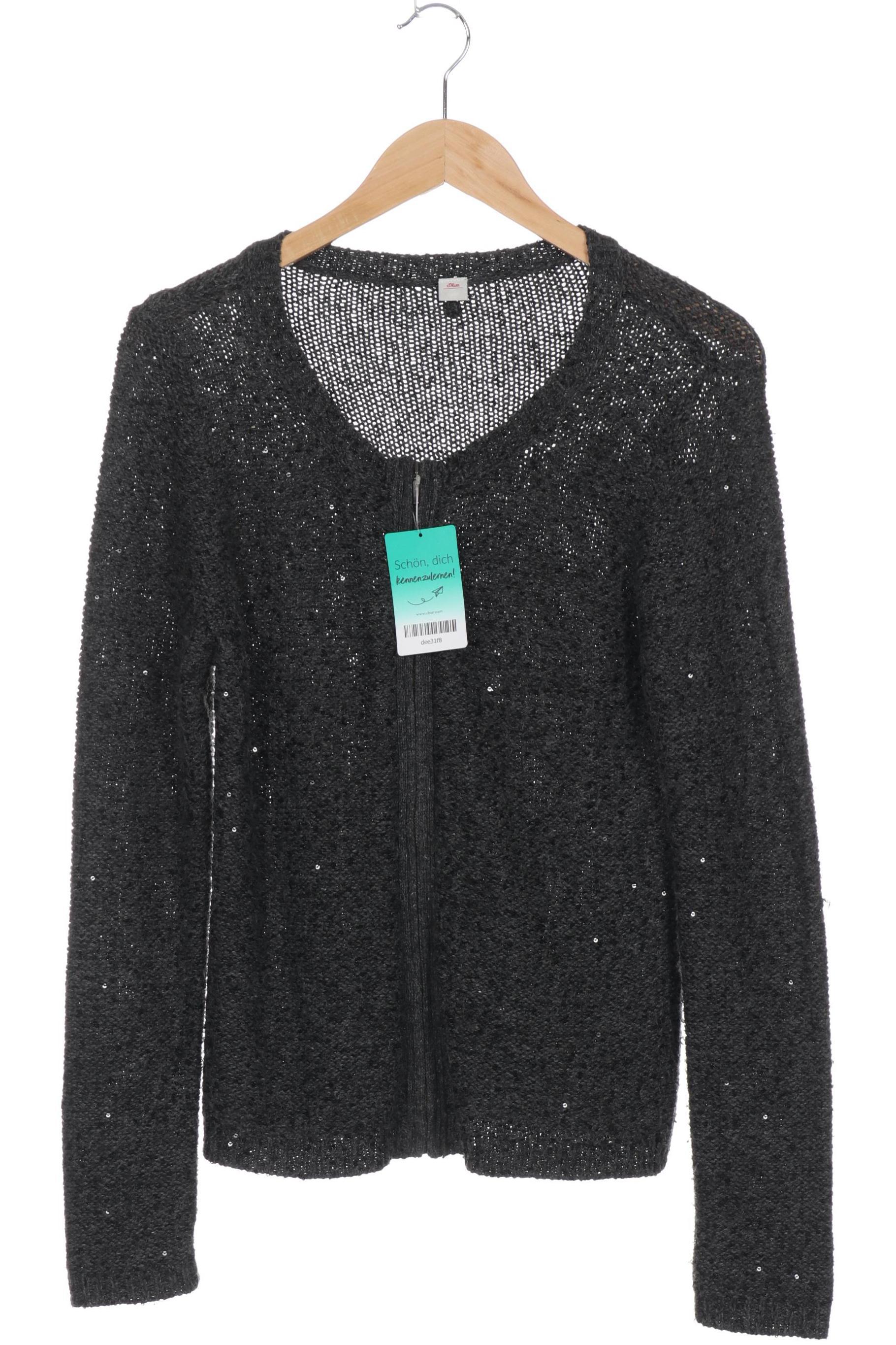 

s.Oliver Damen Strickjacke, grau, Gr. 38