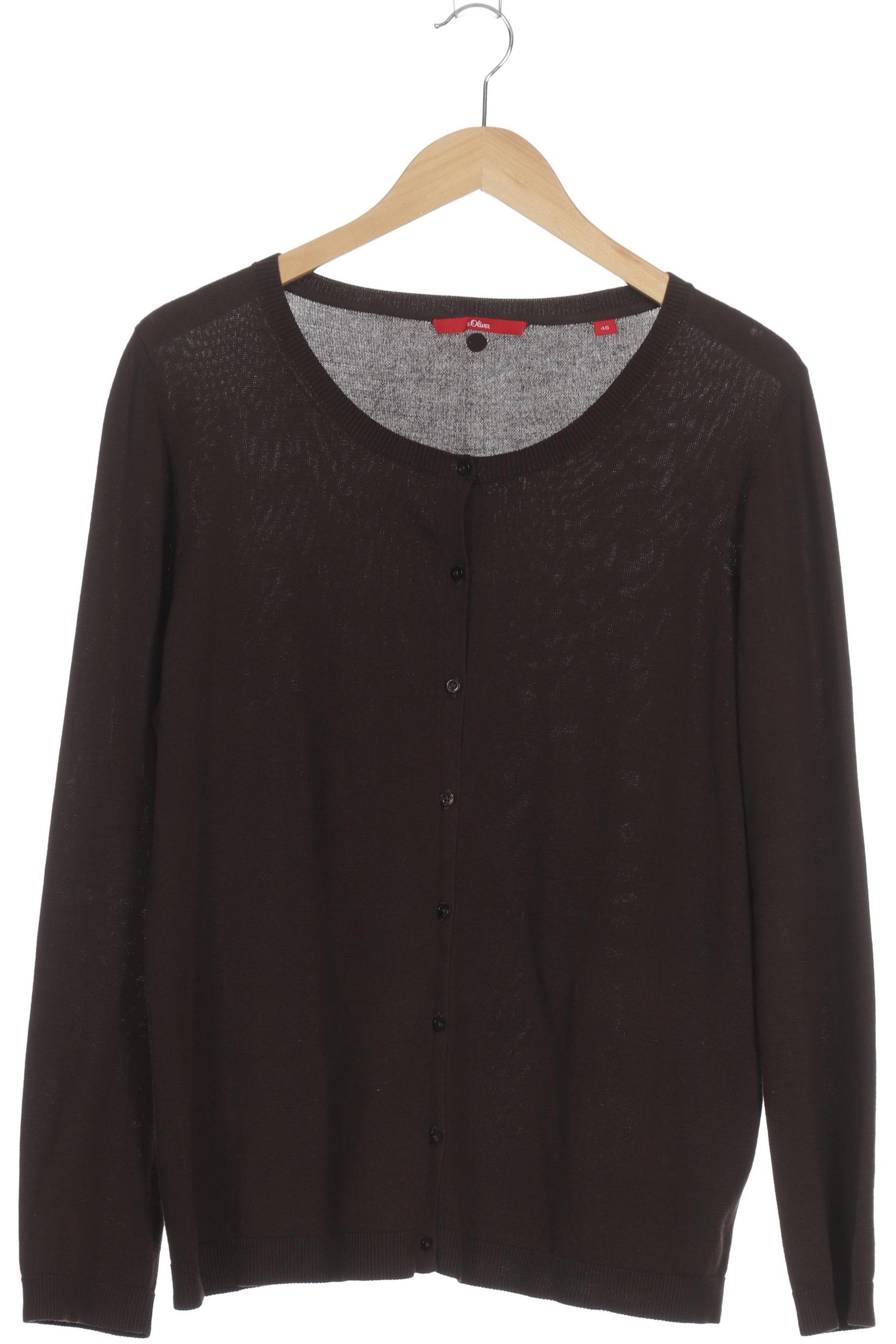 

s.Oliver Damen Strickjacke, braun, Gr. 46