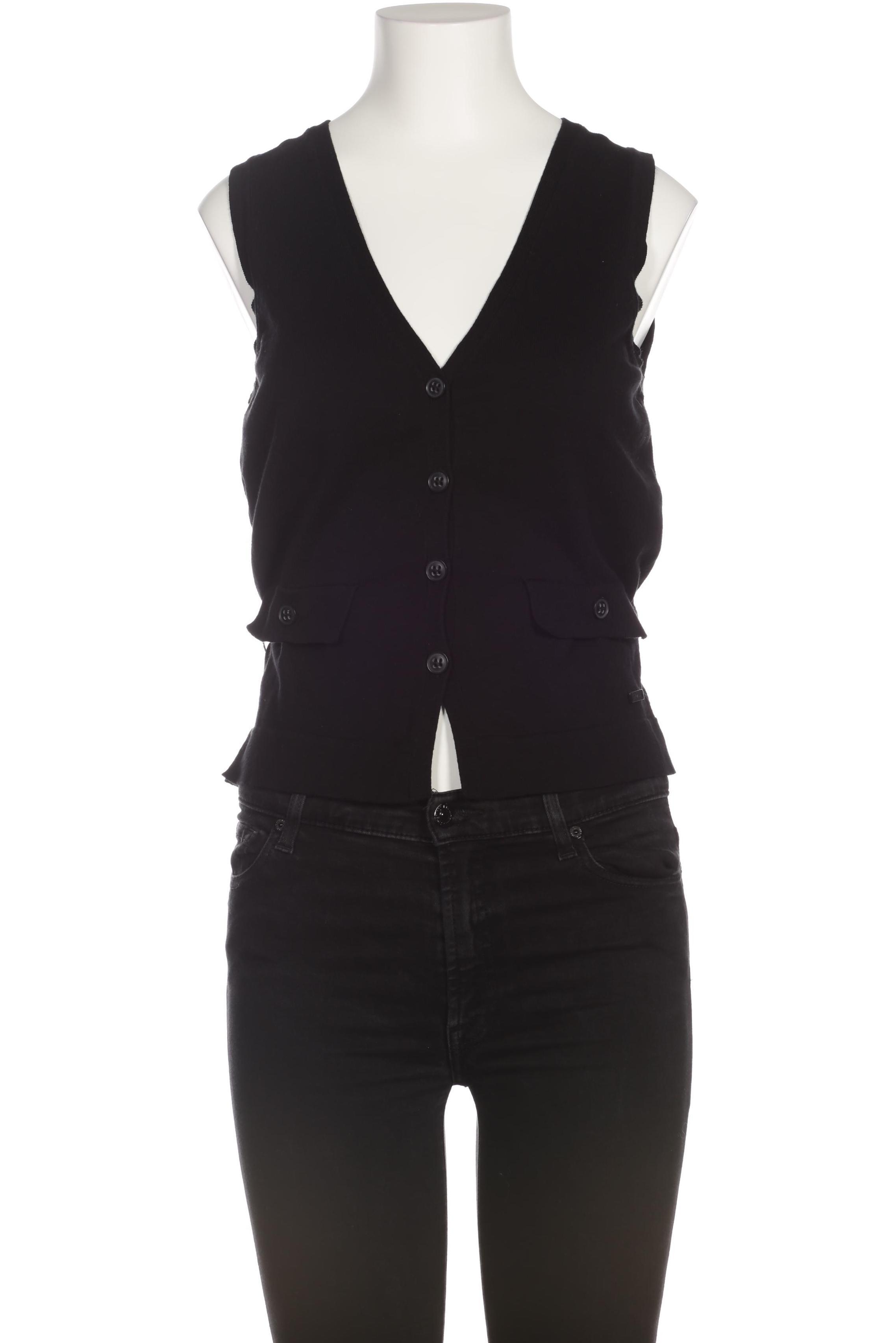 

s.Oliver Damen Strickjacke, schwarz, Gr. 38