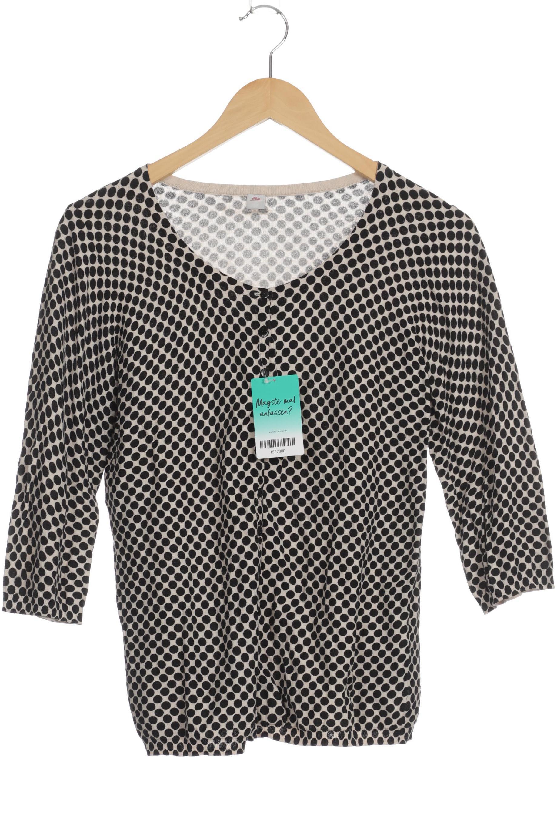 

s.Oliver Damen Strickjacke, schwarz, Gr. 40