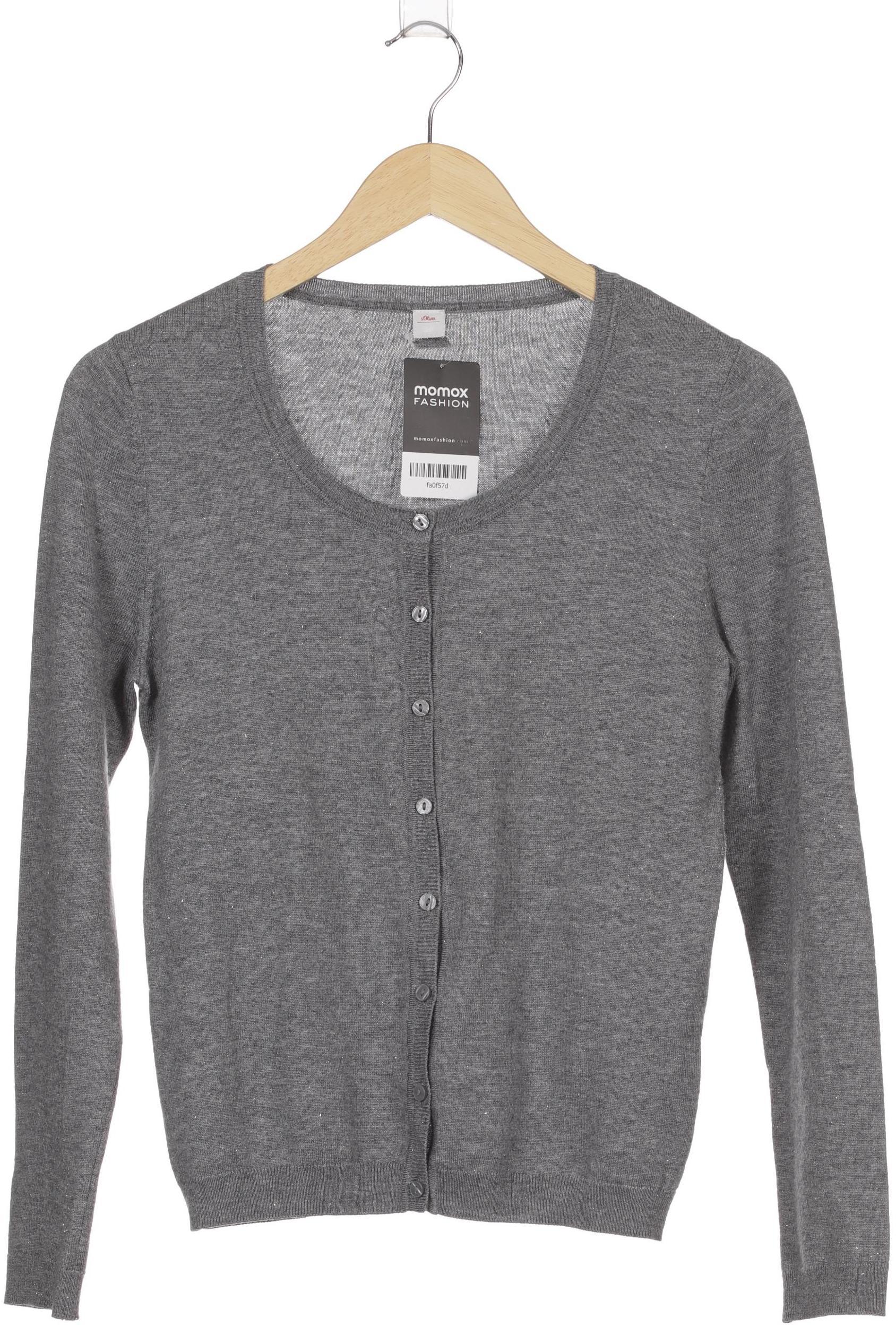 

s.Oliver Damen Strickjacke, grau, Gr. 38