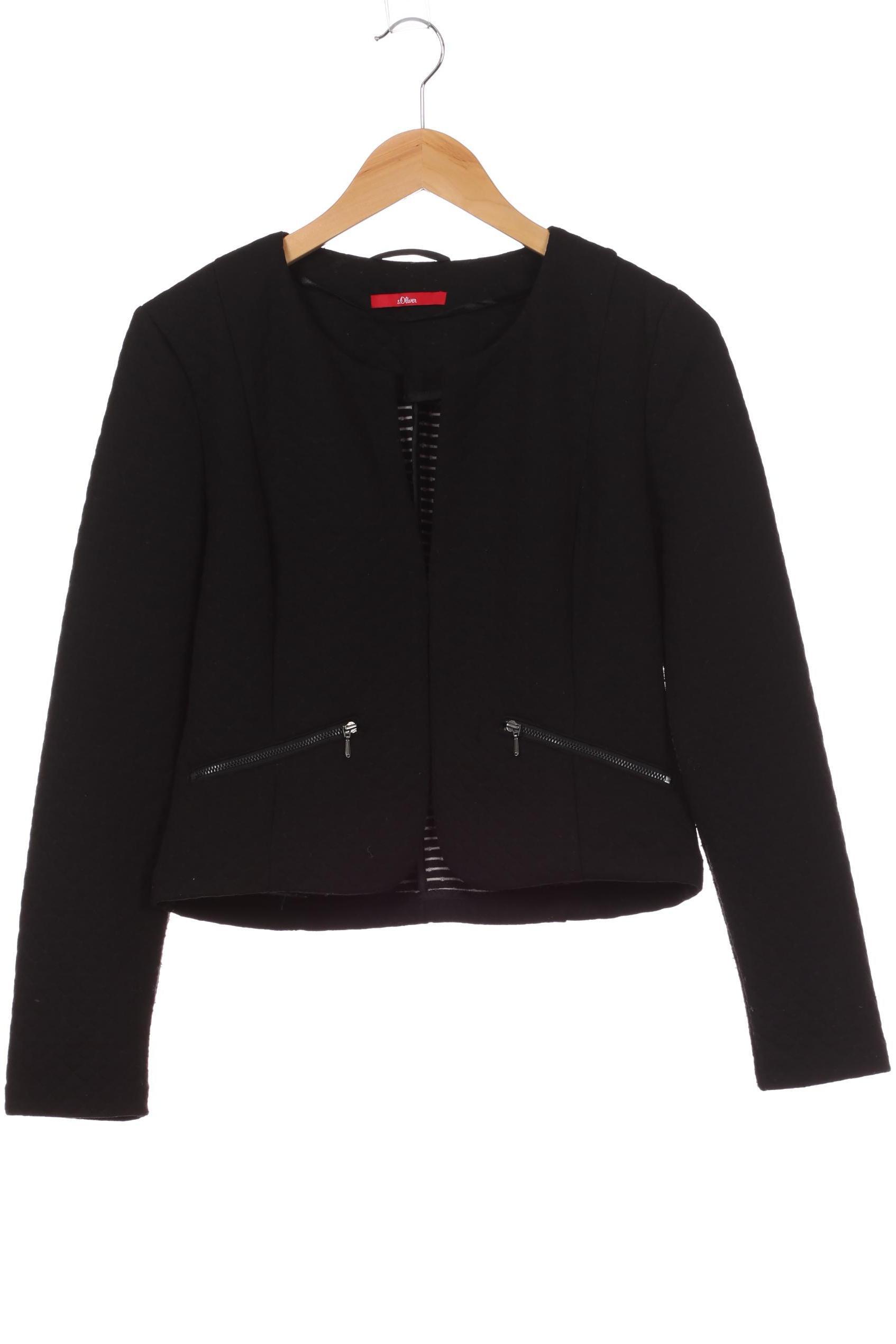 

s.Oliver Damen Strickjacke, schwarz, Gr.