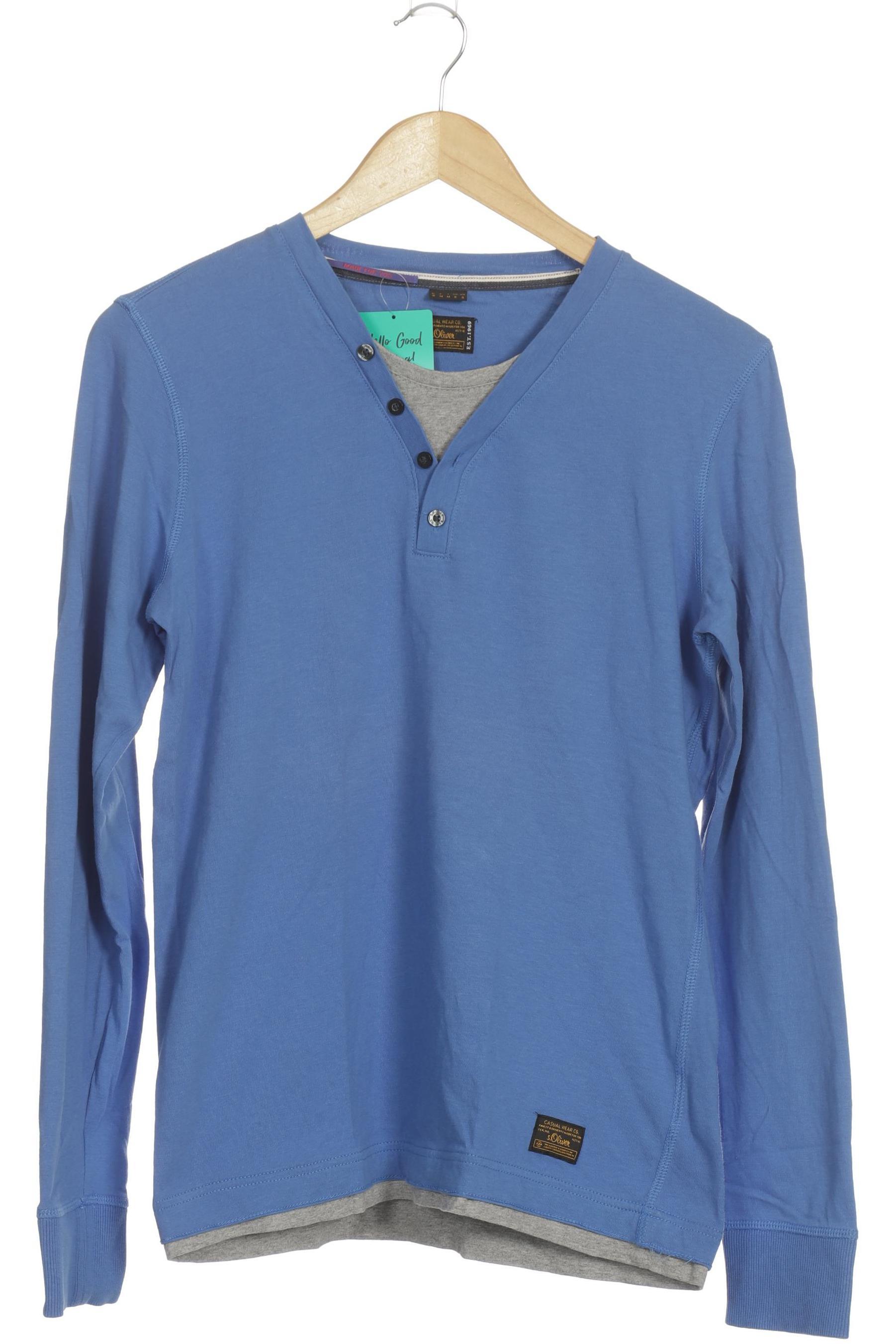 

s.Oliver Herren Langarmshirt, blau, Gr.