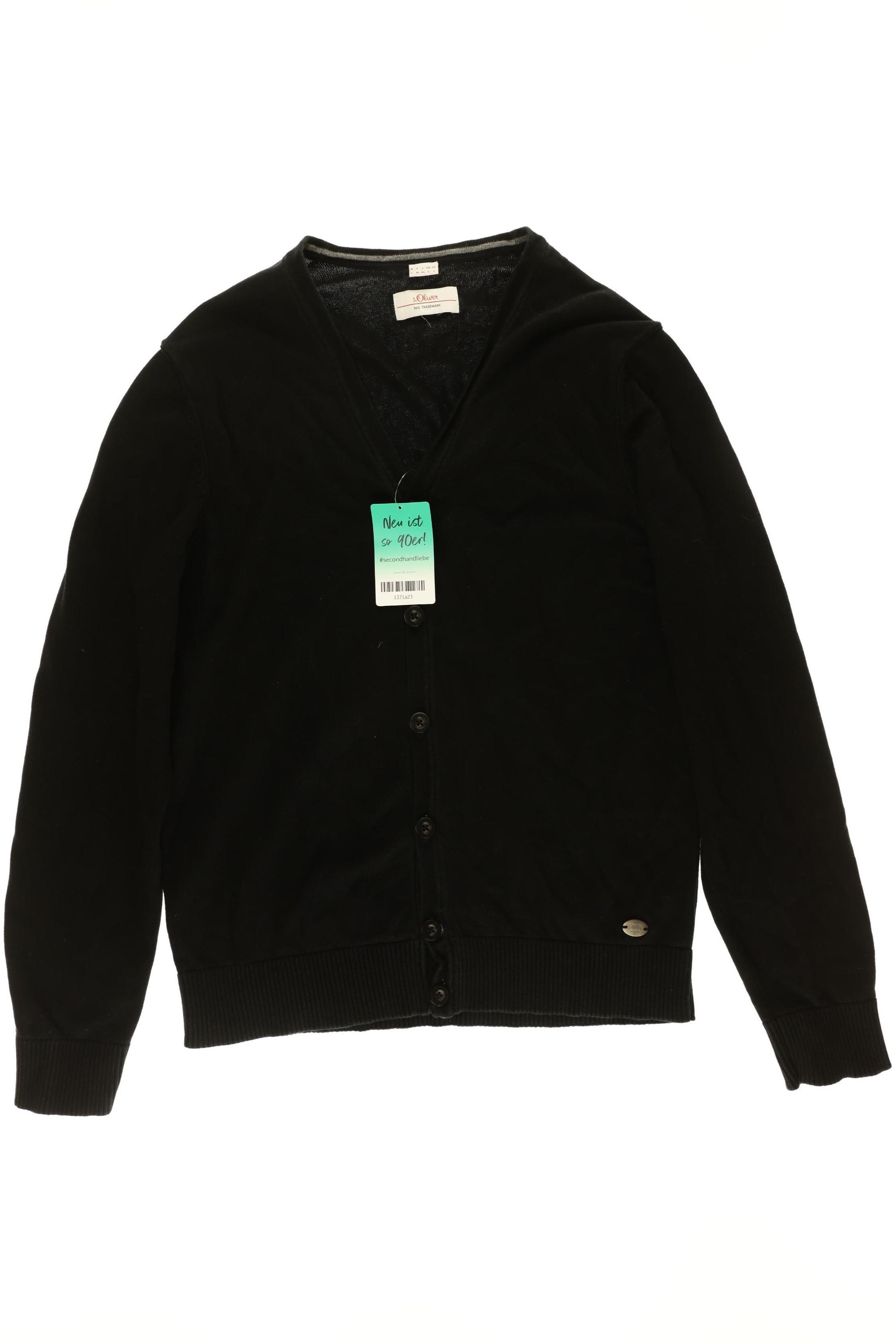 

s.Oliver Herren Strickjacke, schwarz, Gr.