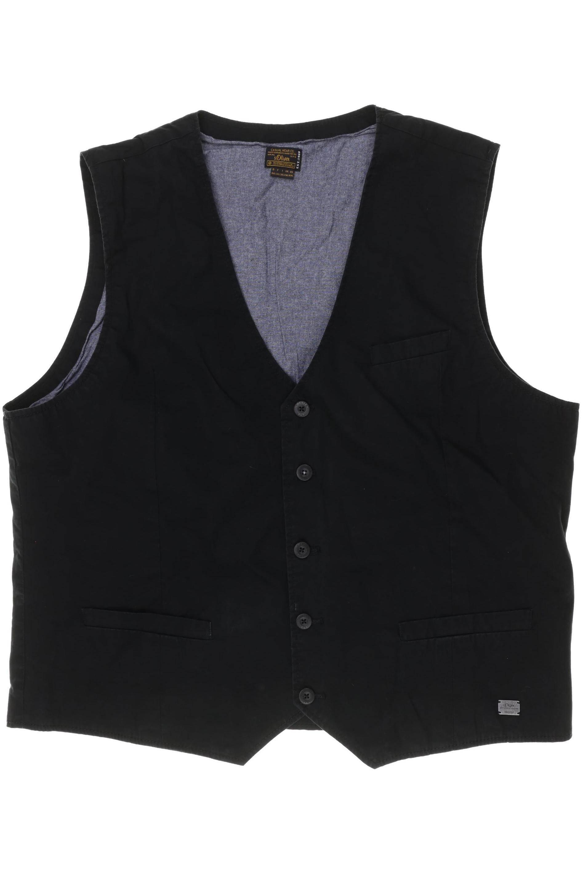

s.Oliver Herren Weste, schwarz, Gr.