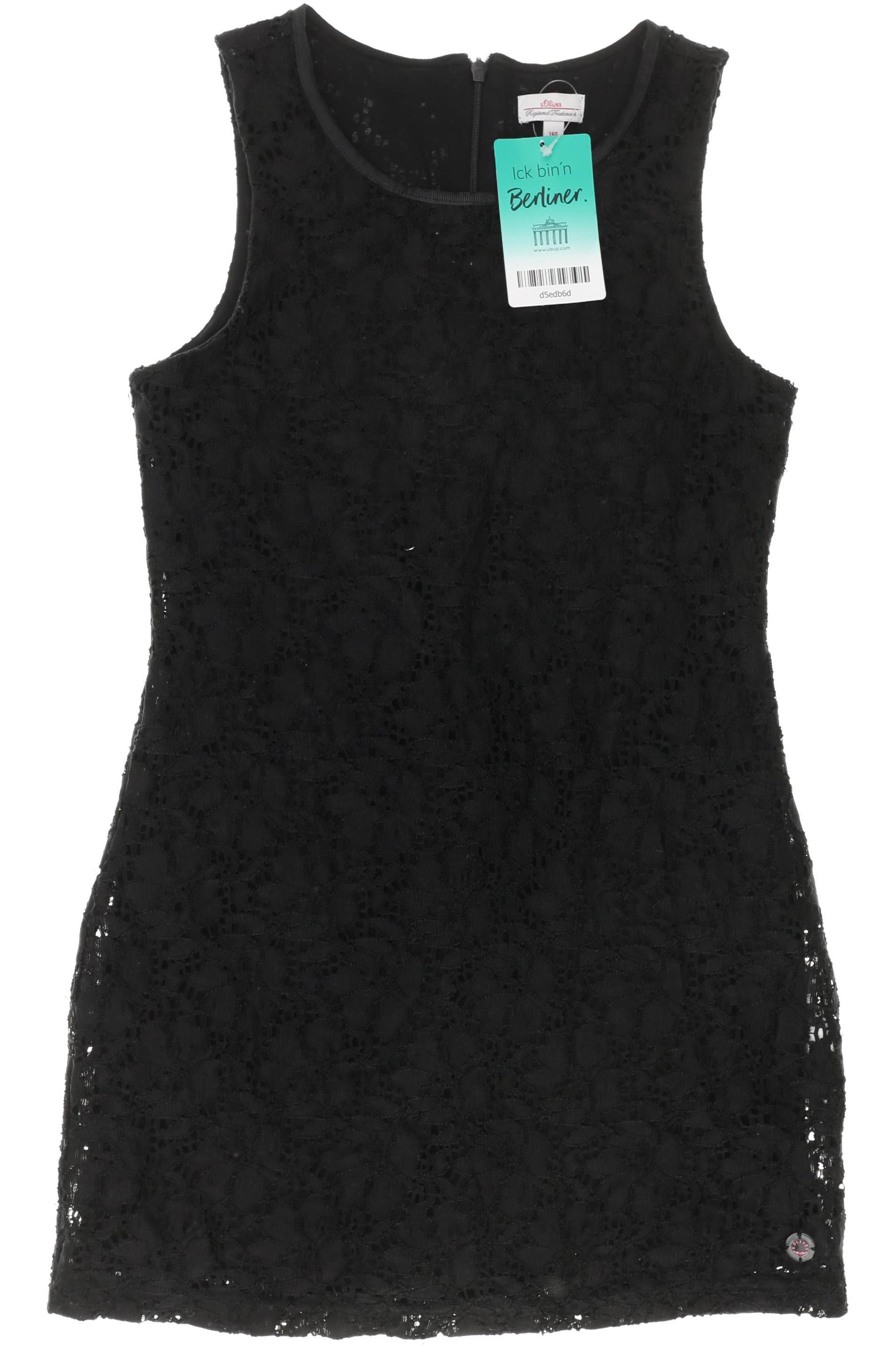 

s.Oliver Mädchen Kleid, schwarz, Gr. 140