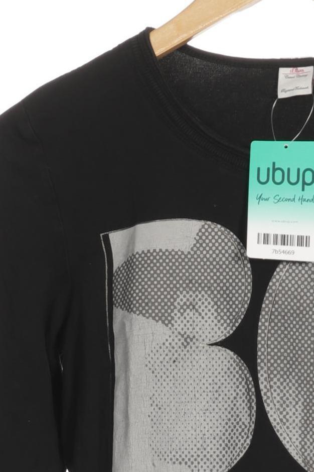 Thumbnail - s.Oliver Mädchen Langarmshirt, schwarz, Gr. 176