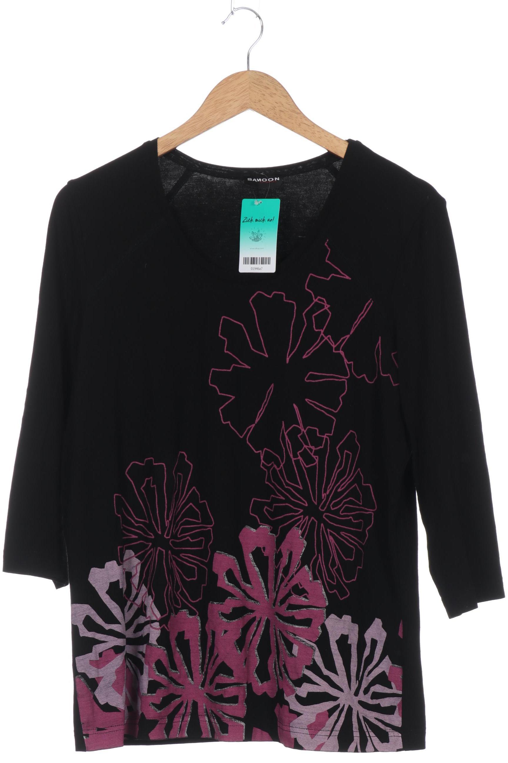 

Samoon by Gerry Weber Damen Langarmshirt, schwarz, Gr. 44