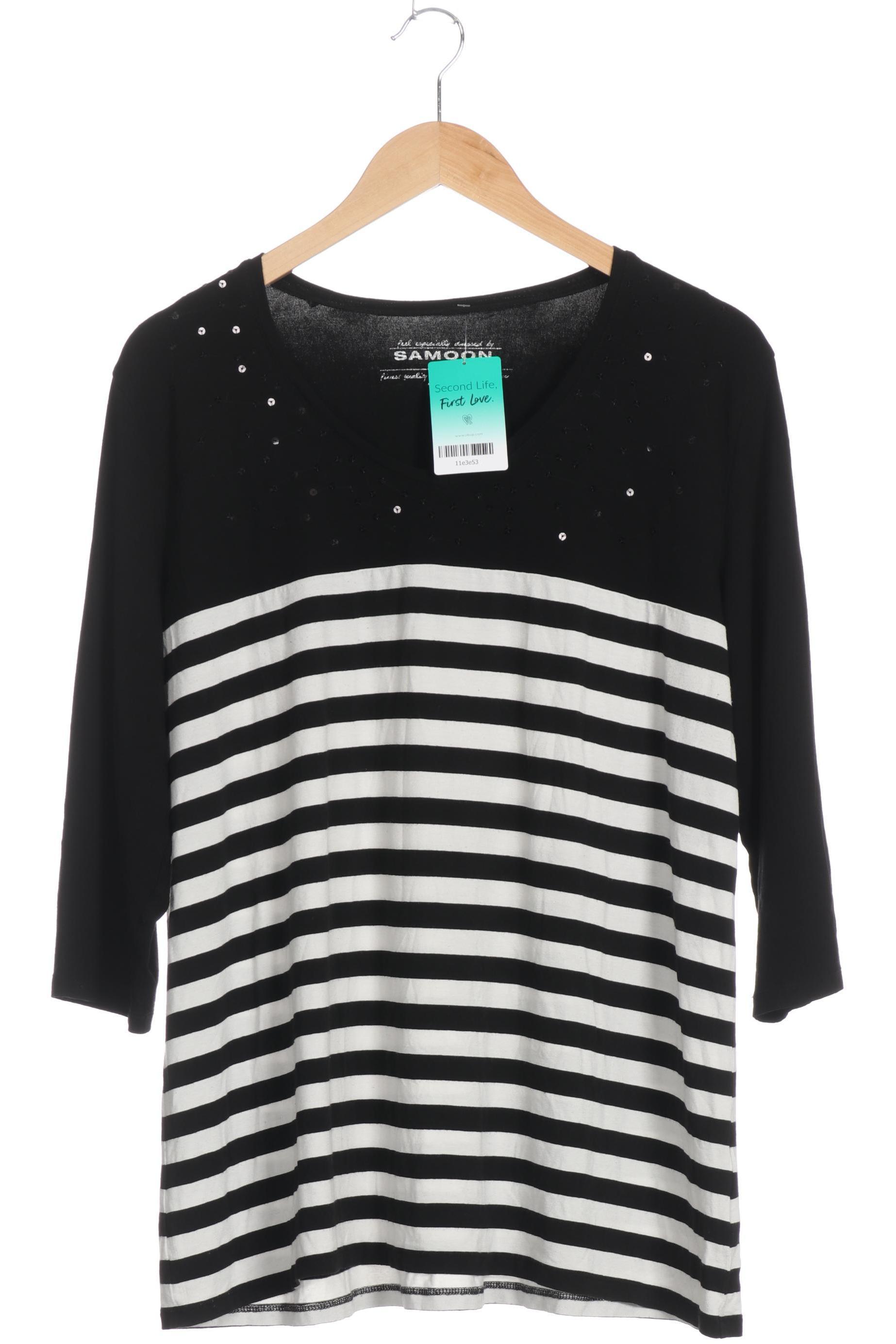 

Samoon by Gerry Weber Damen Langarmshirt, schwarz, Gr. 46