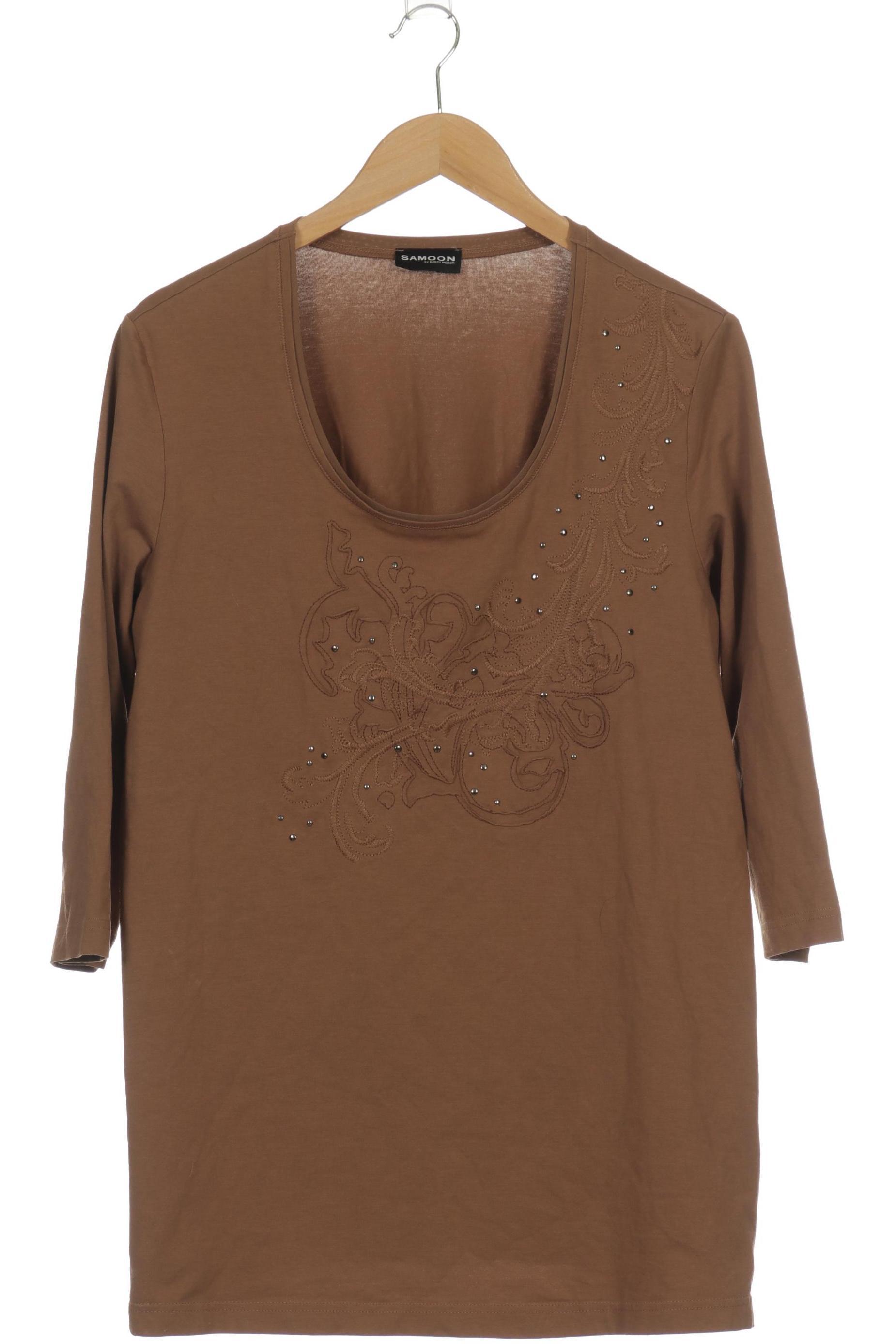 

Samoon by Gerry Weber Damen Langarmshirt, braun, Gr. 44