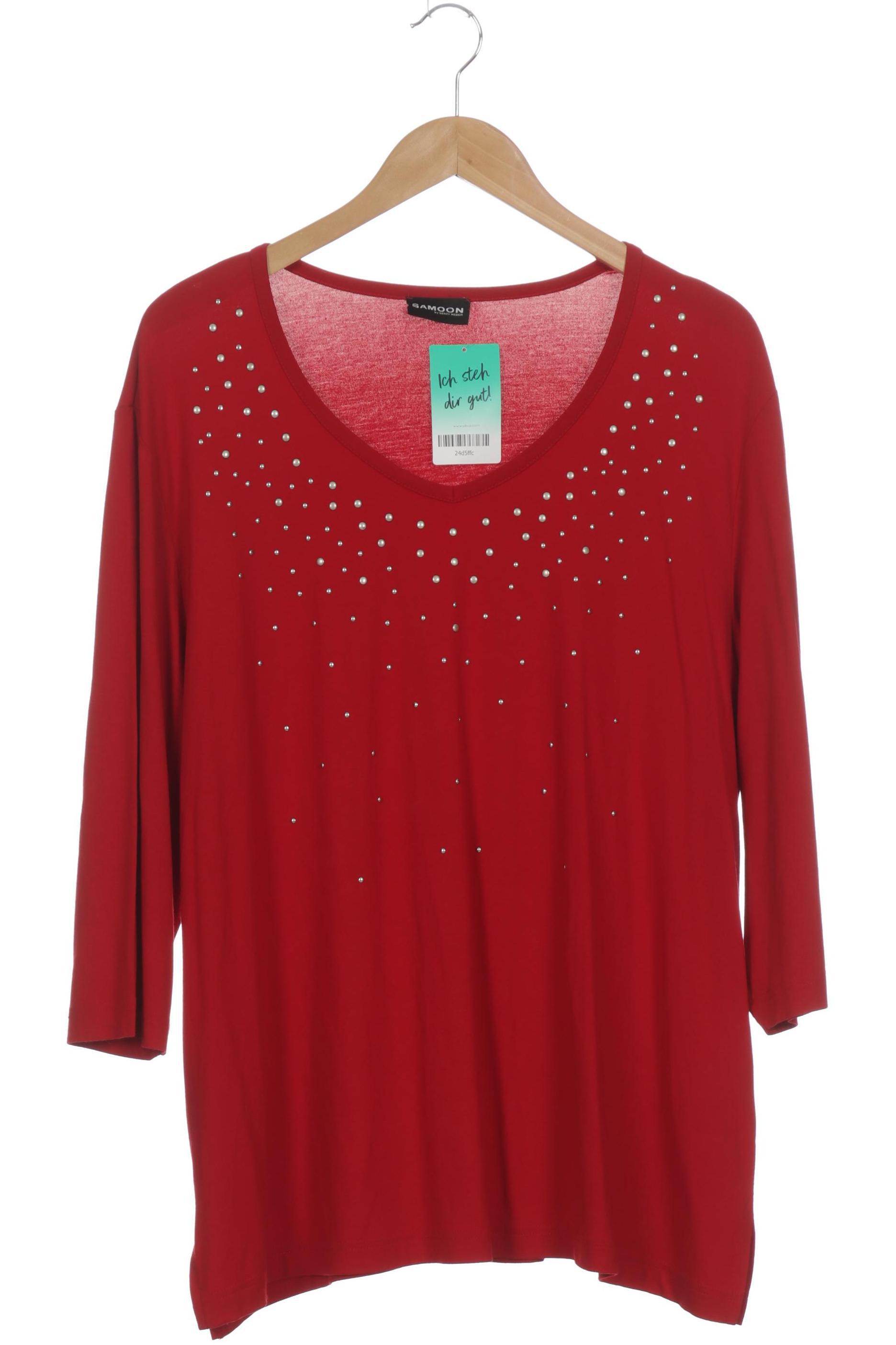 

Samoon by Gerry Weber Damen Langarmshirt, rot, Gr. 50