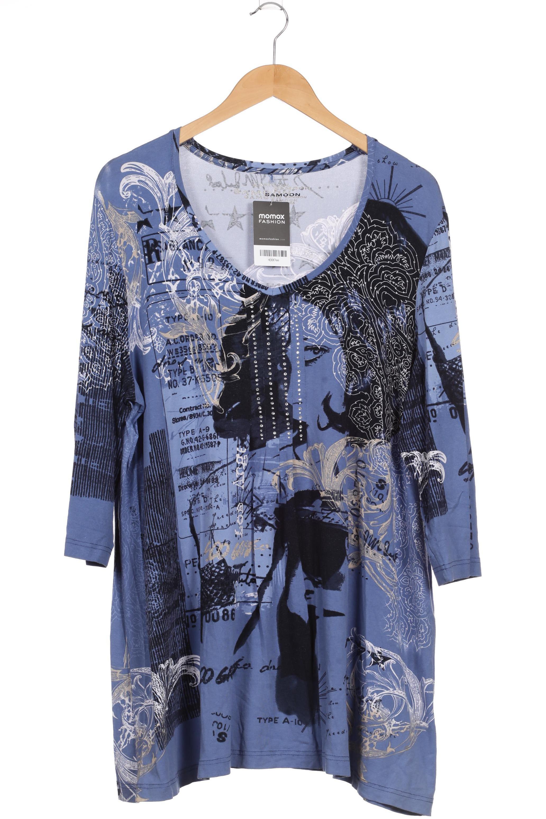 

Samoon by Gerry Weber Damen Langarmshirt, blau, Gr.