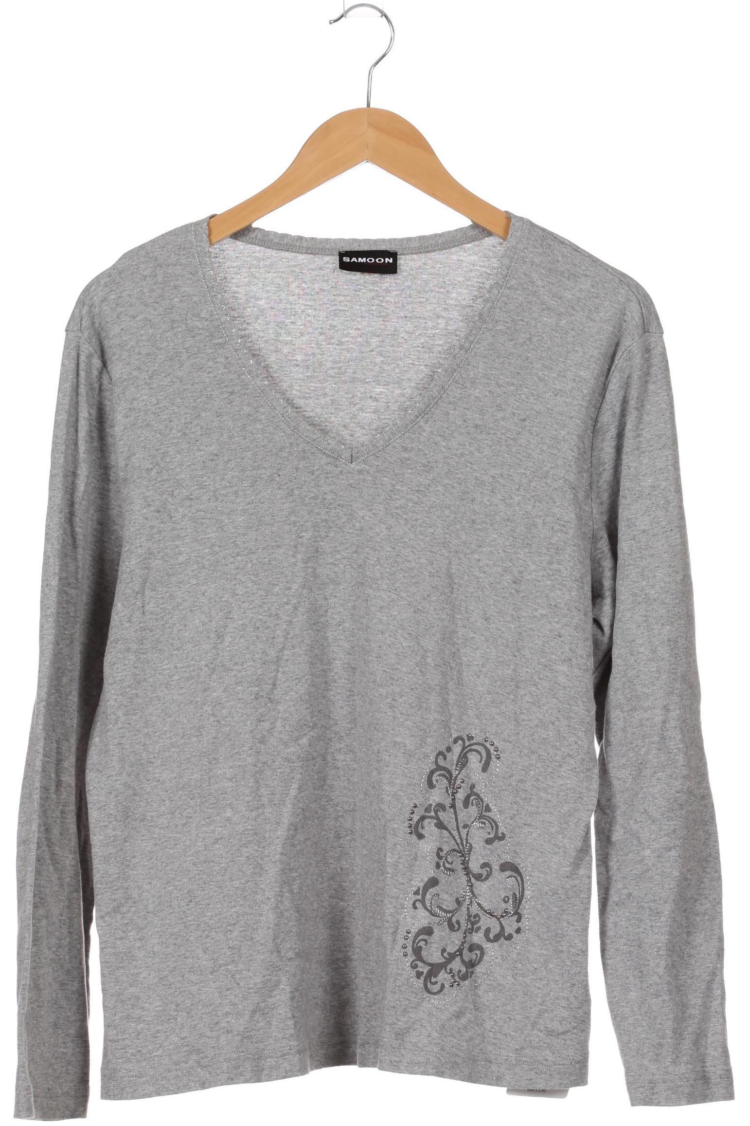 

Samoon by Gerry Weber Damen Langarmshirt, grau, Gr.