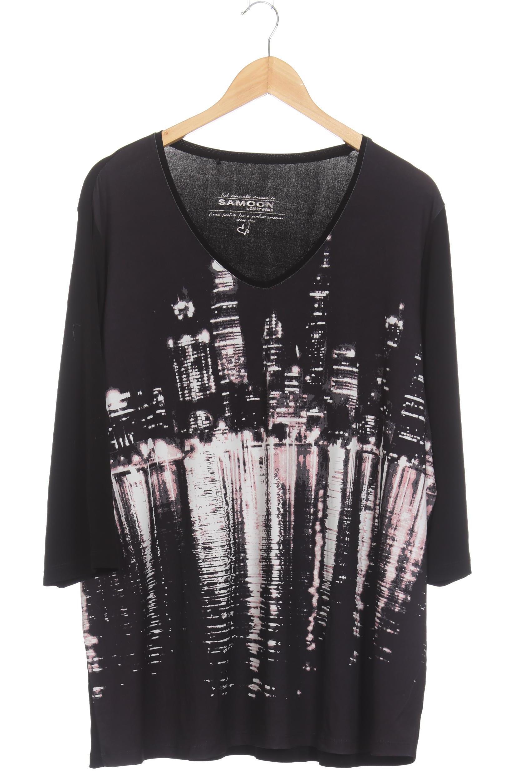 

Samoon by Gerry Weber Damen Langarmshirt, schwarz, Gr. 52