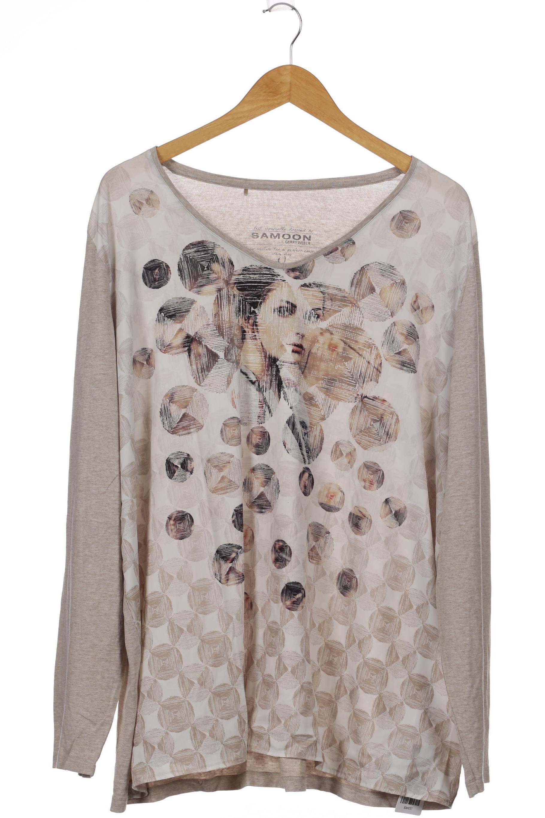 

Samoon by Gerry Weber Damen Langarmshirt, beige, Gr. 52