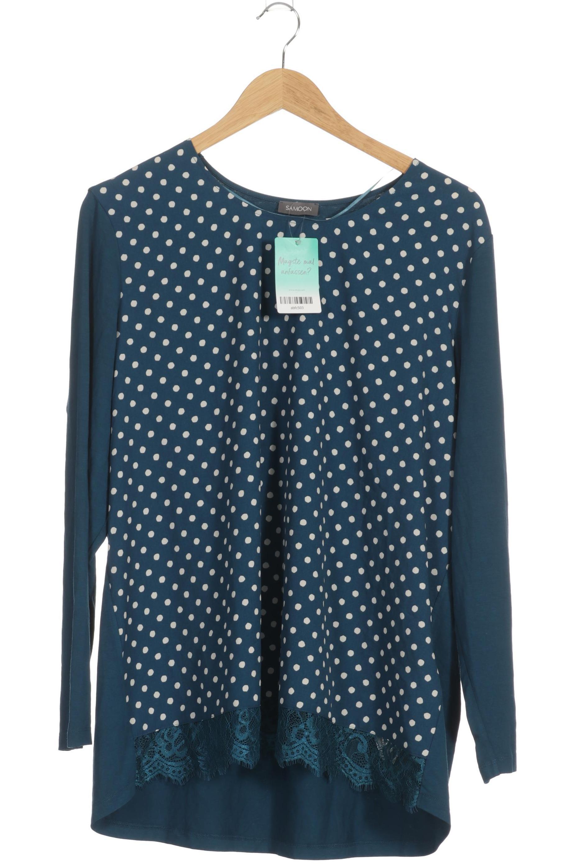 

Samoon by Gerry Weber Damen Langarmshirt, türkis, Gr. 48