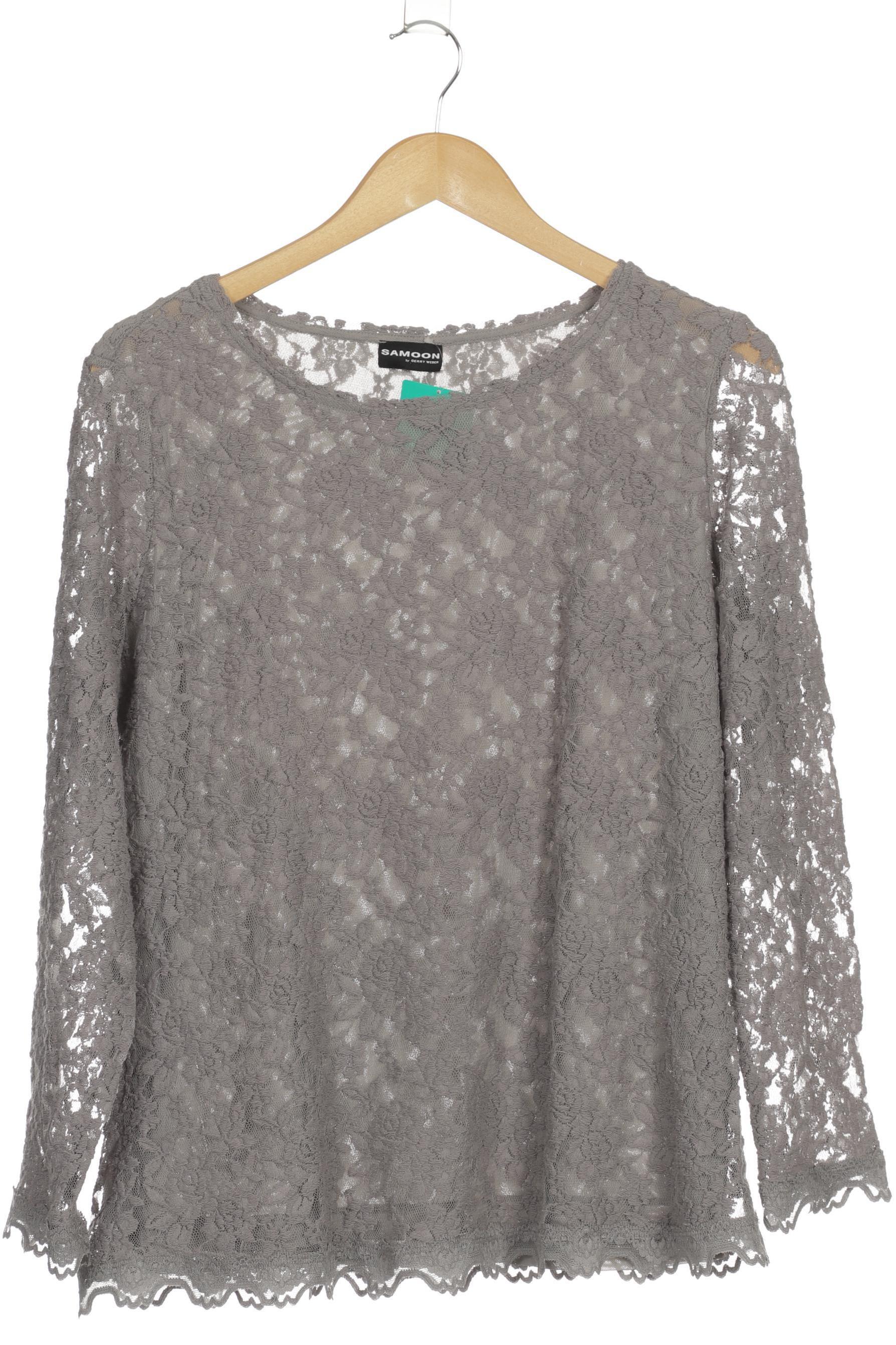 

Samoon by Gerry Weber Damen Langarmshirt, grau, Gr.