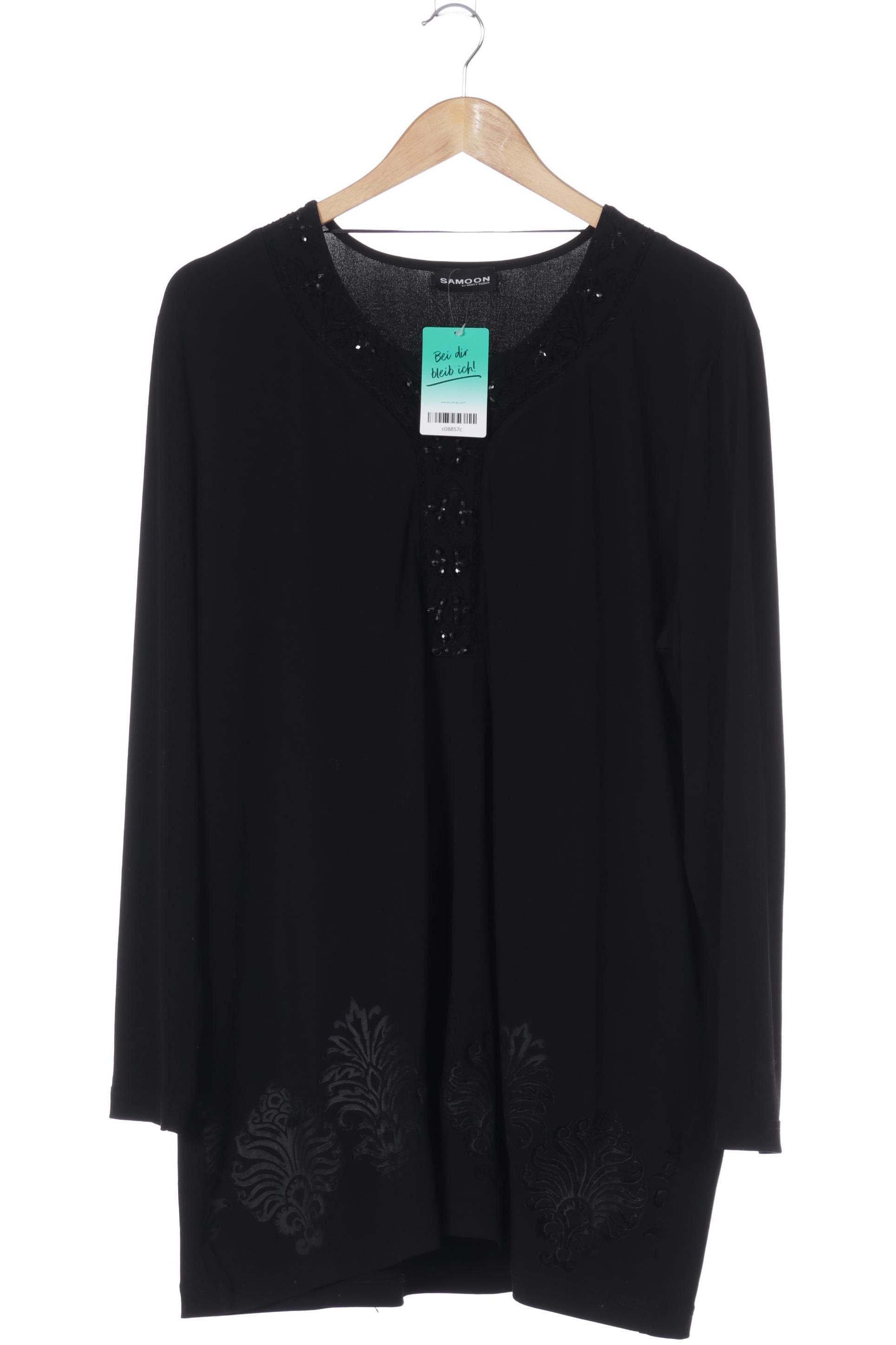 

Samoon by Gerry Weber Damen Langarmshirt, schwarz, Gr. 46