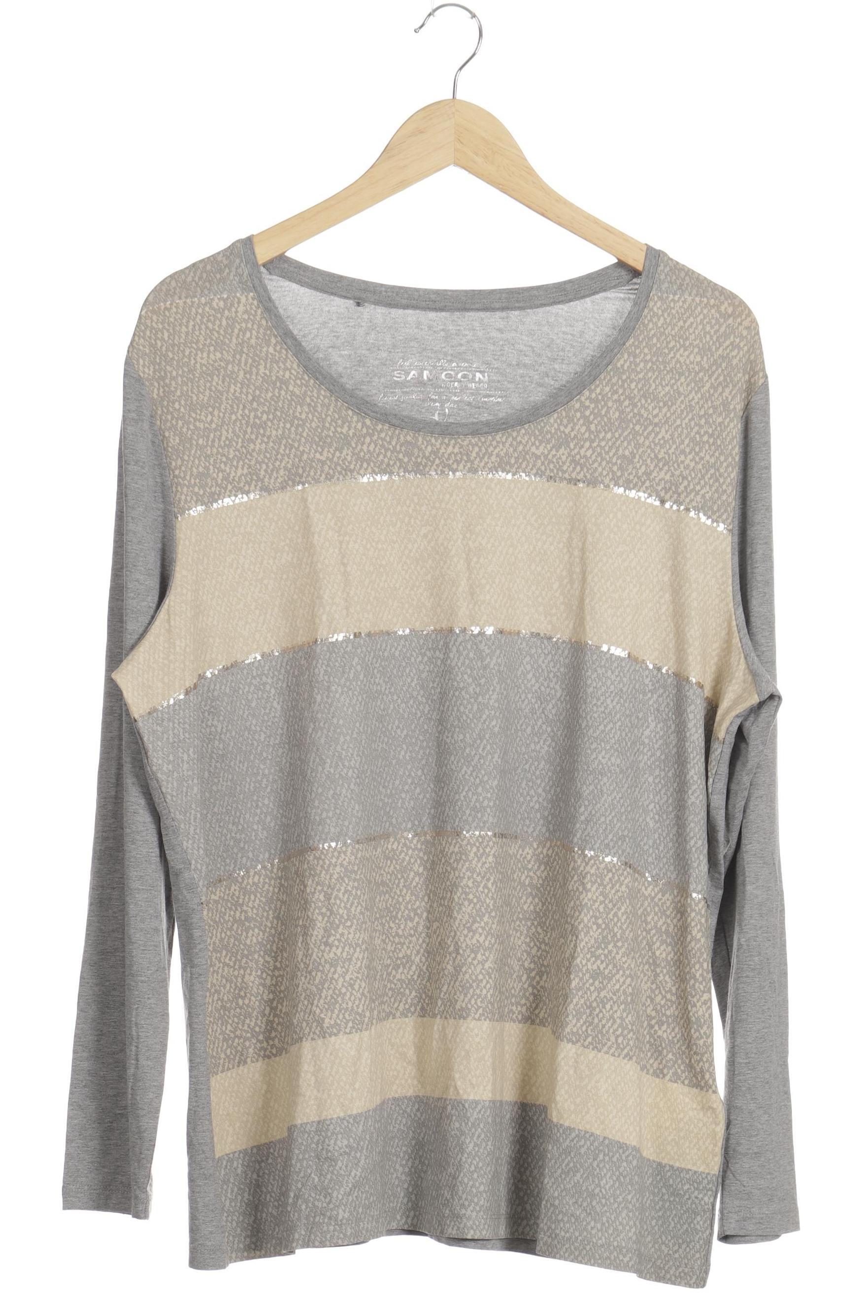 

Samoon by Gerry Weber Damen Langarmshirt, grau, Gr. 46
