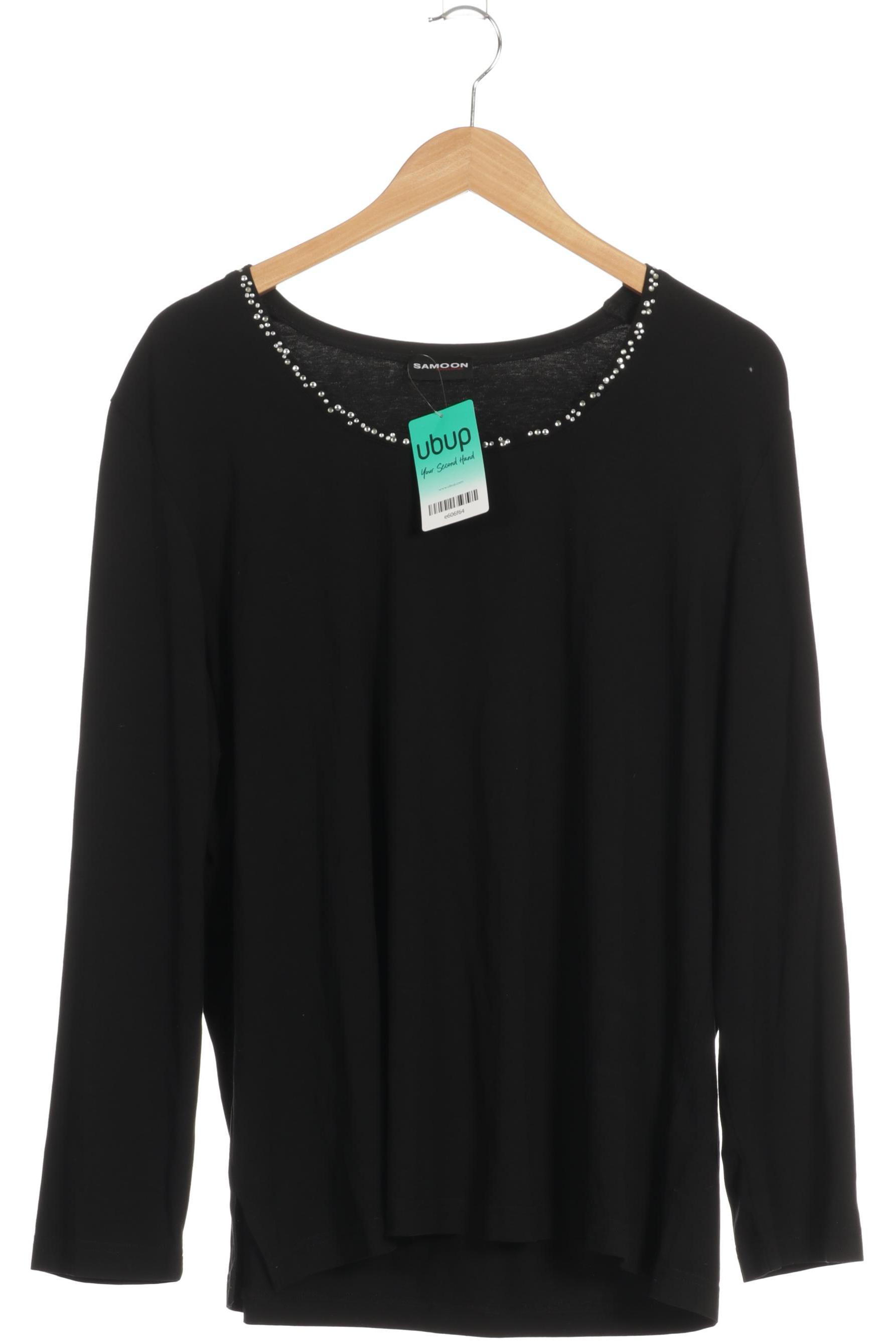 

Samoon by Gerry Weber Damen Langarmshirt, schwarz, Gr. 48