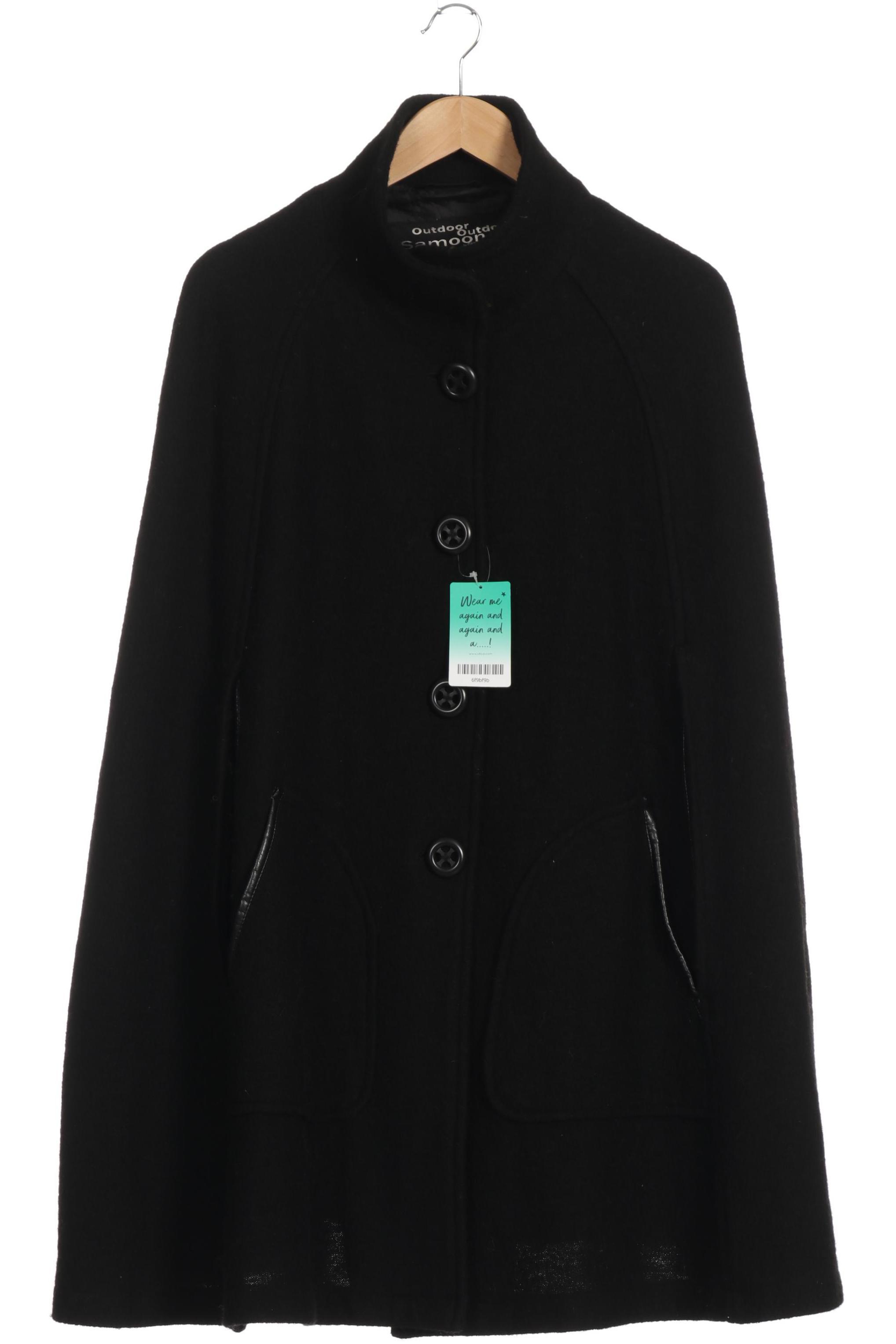 

Samoon by Gerry Weber Damen Mantel, schwarz, Gr. 48