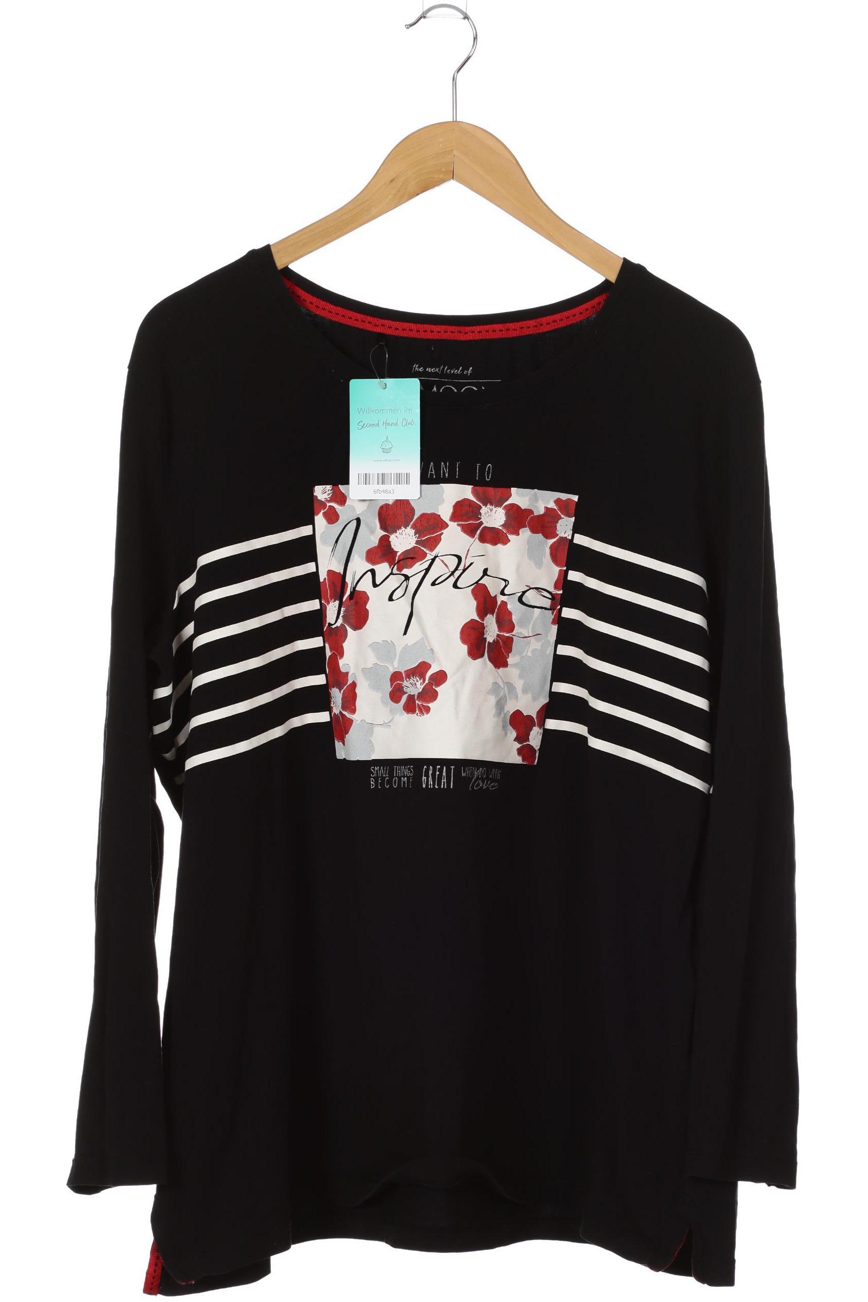 

Samoon by Gerry Weber Damen Langarmshirt, schwarz, Gr.