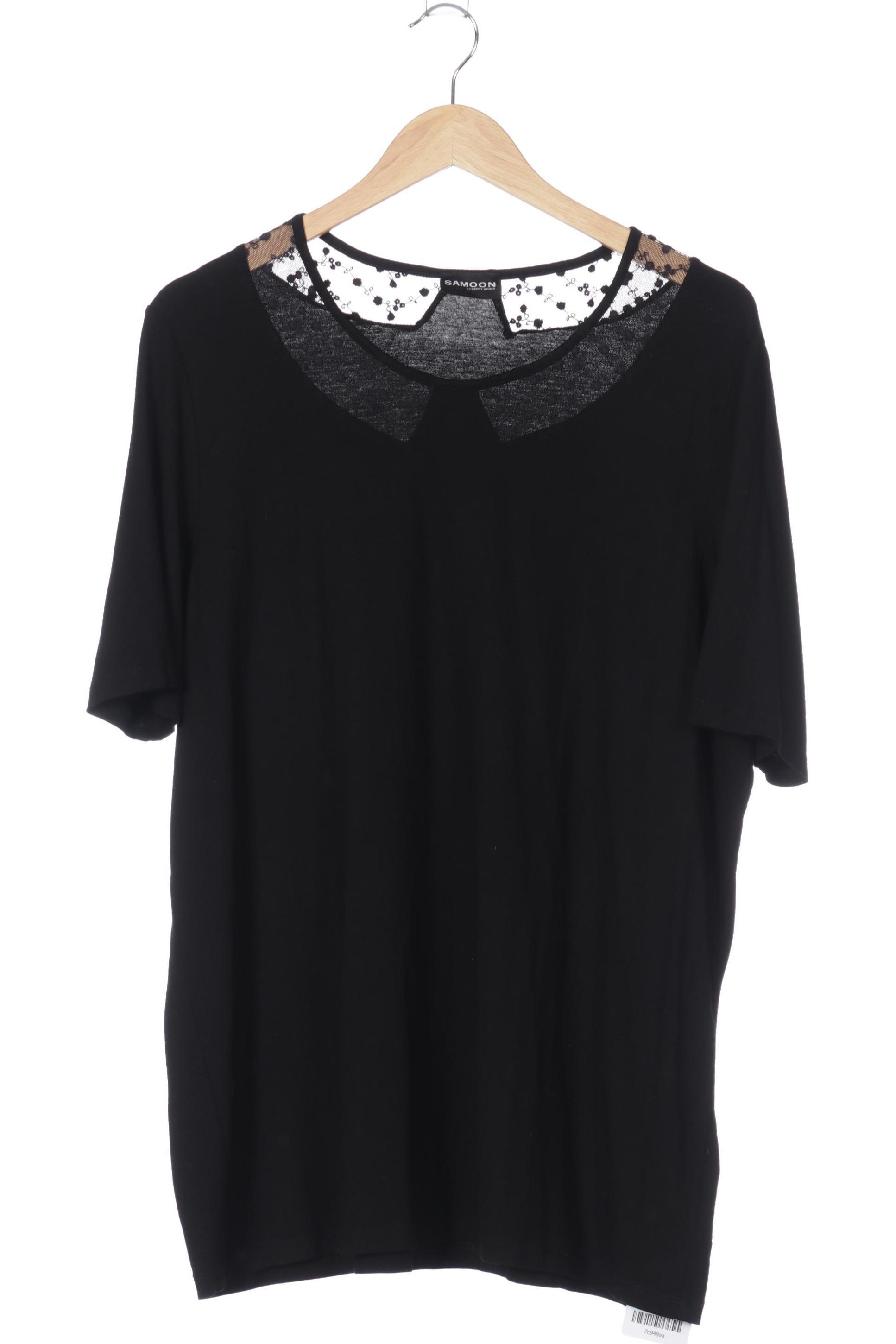 

Samoon by Gerry Weber Damen T-Shirt, schwarz, Gr. 48