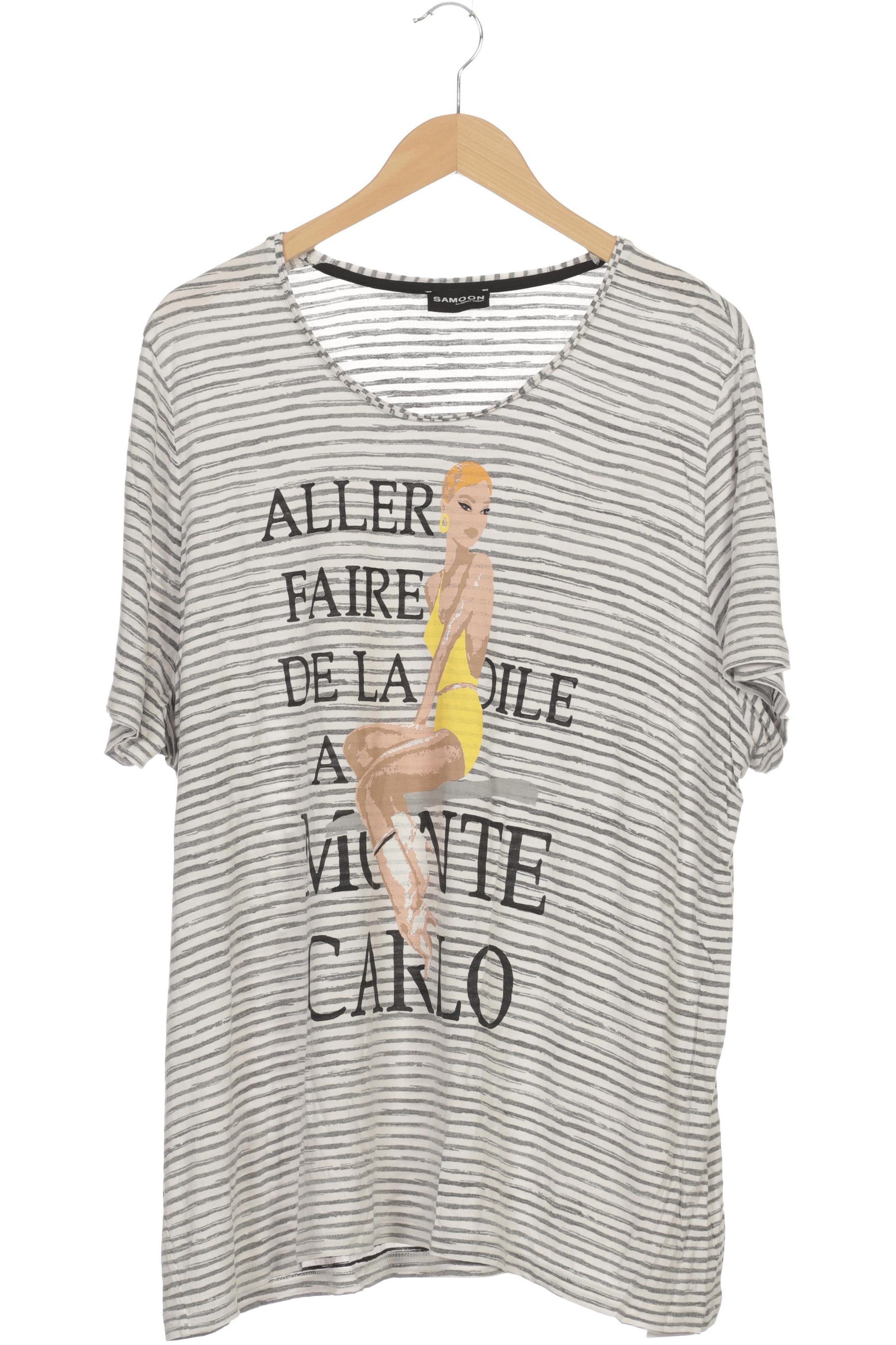 

Samoon by Gerry Weber Damen T-Shirt, weiß, Gr. 54