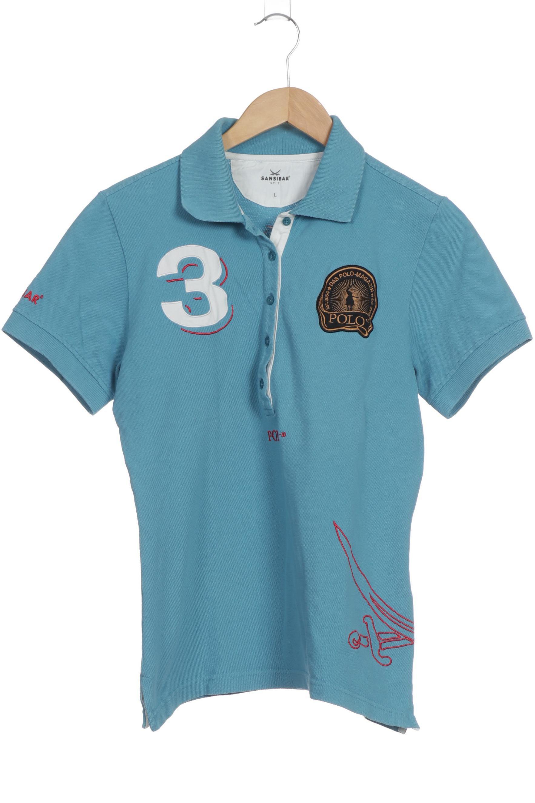 

Sansibar Damen Poloshirt, blau, Gr.