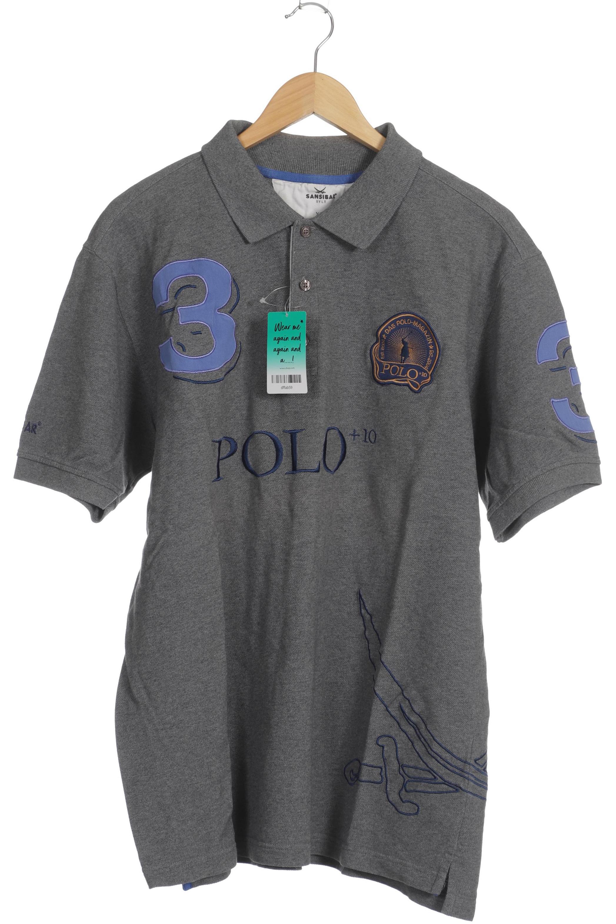 

Sansibar Herren Poloshirt, grau, Gr.