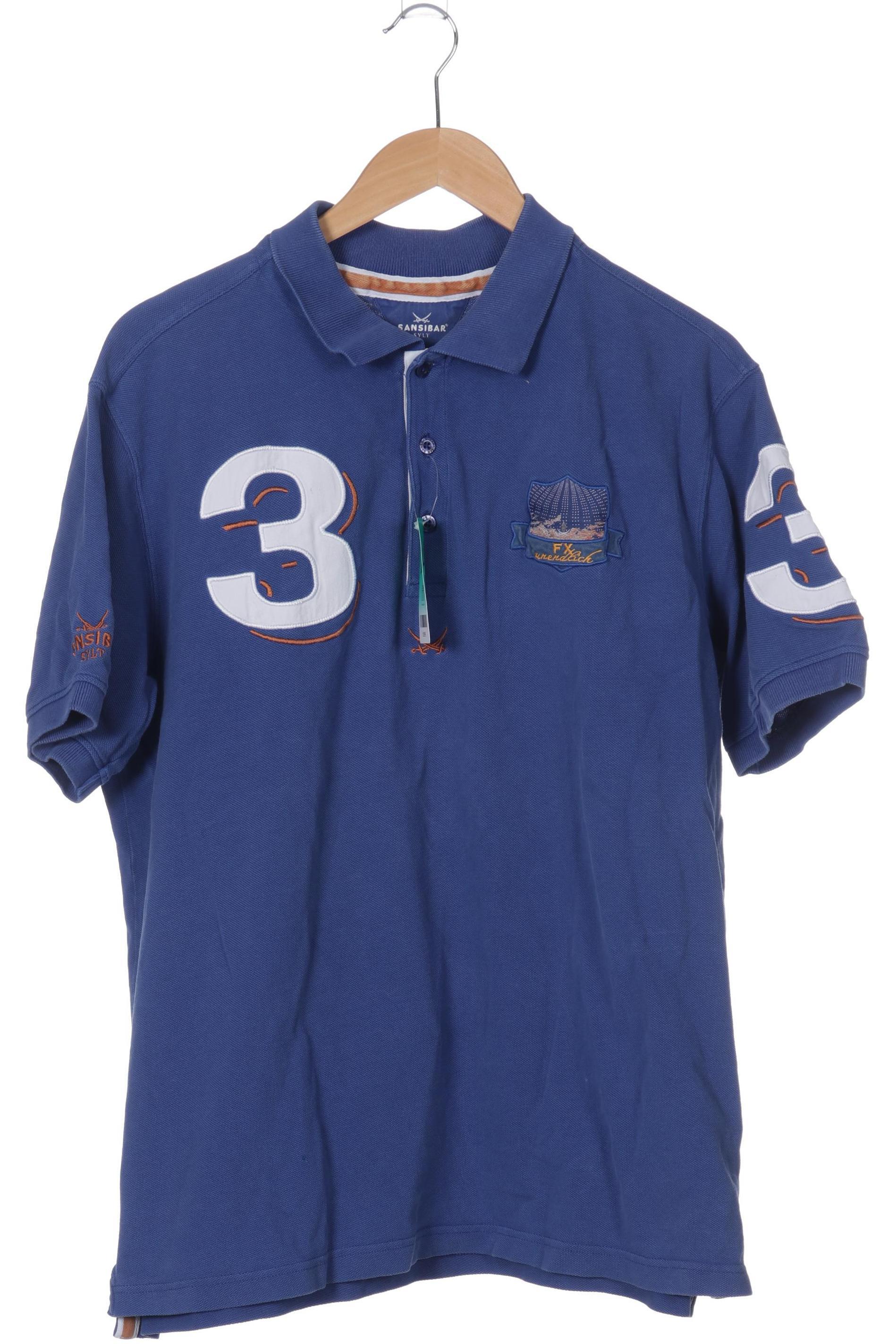 

Sansibar Herren Poloshirt, blau, Gr.