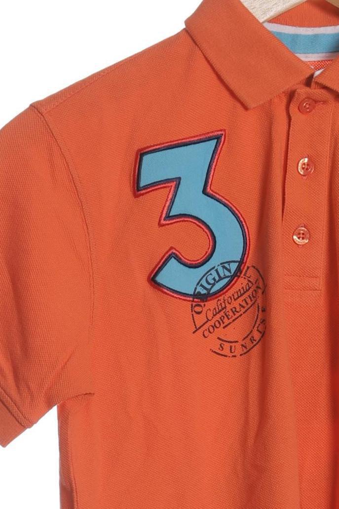 Thumbnail - Sansibar Jungen Poloshirt, orange, Gr. 152